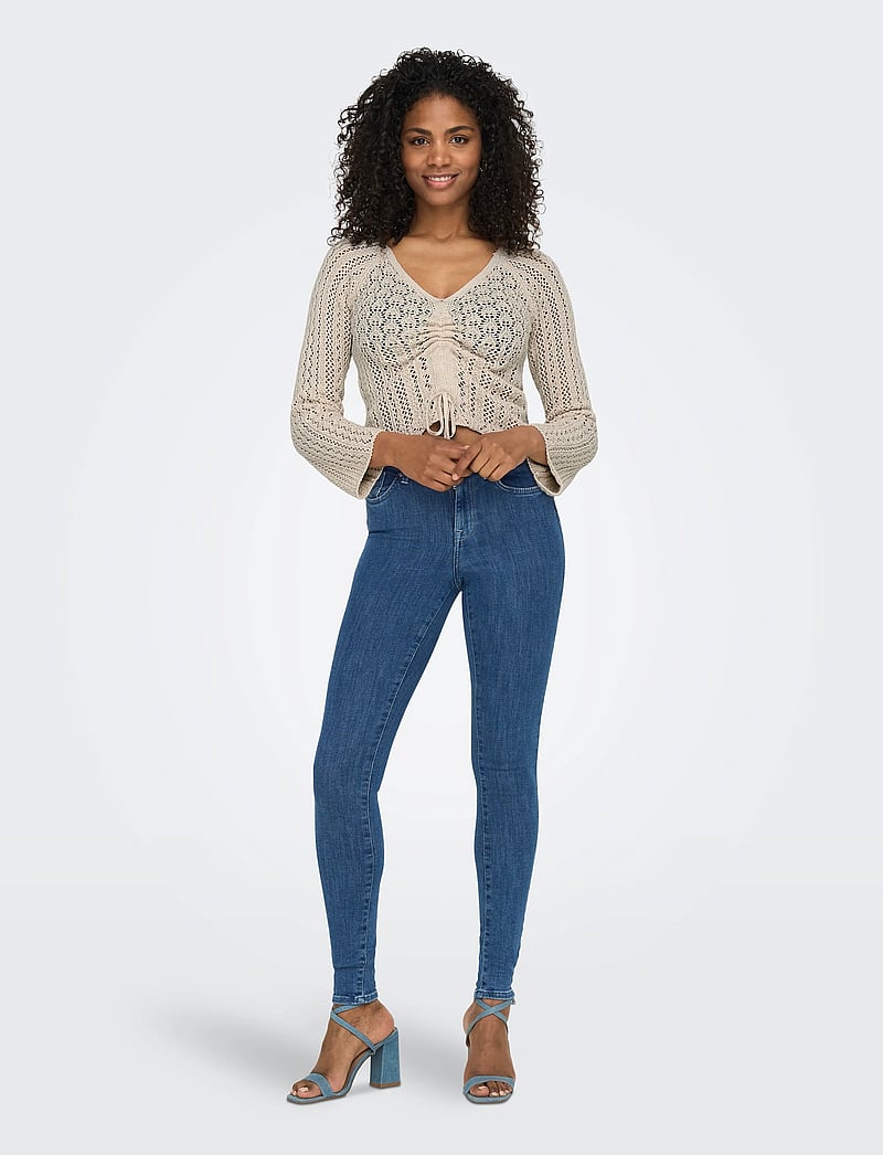 ONLY - ONLPOWER MID PUSHUP SK REA3223 NOOS - liibuvad teksad - dark blue denim - 4