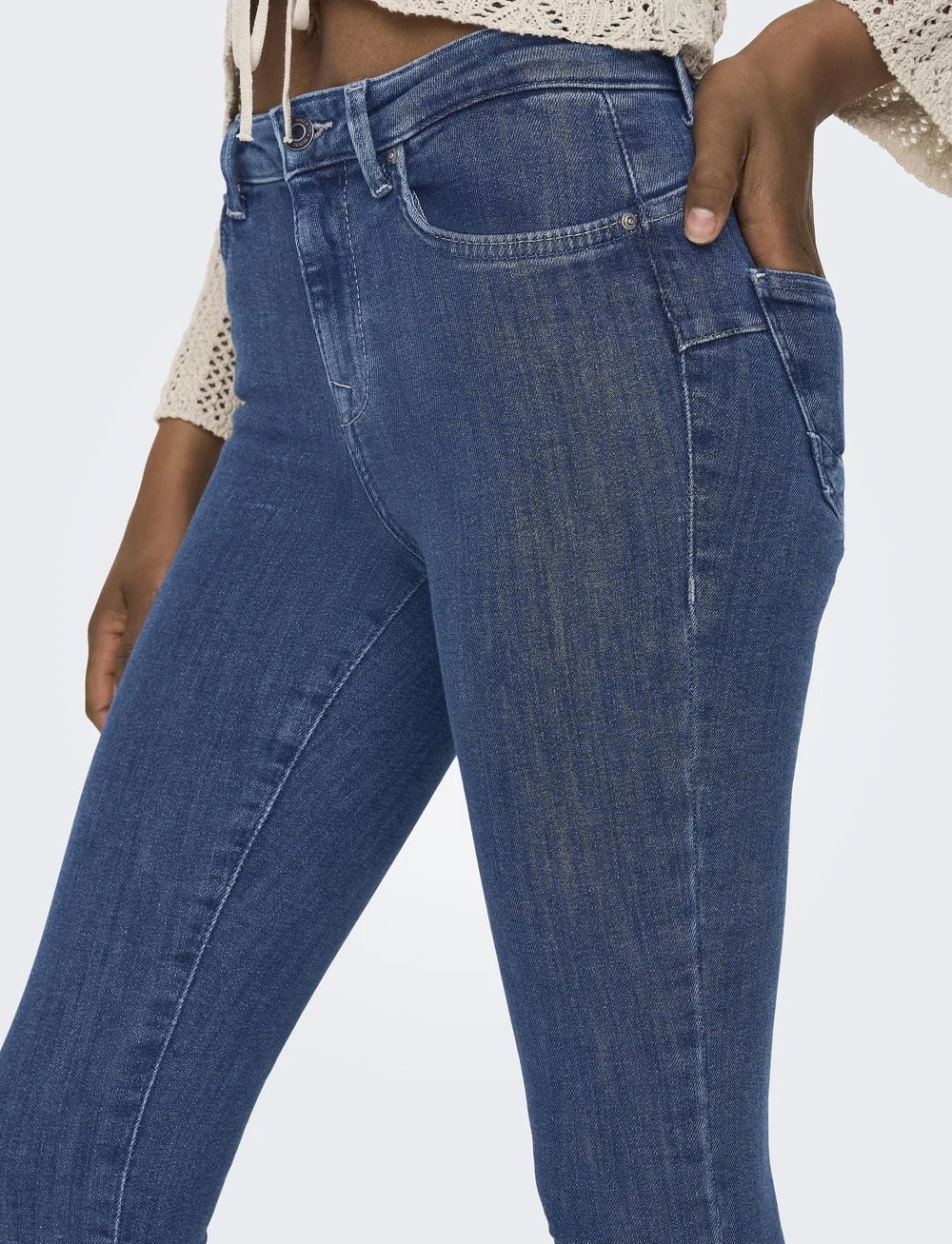 ONLY - ONLPOWER MID PUSHUP SK REA3223 NOOS - dark blue denim - 5