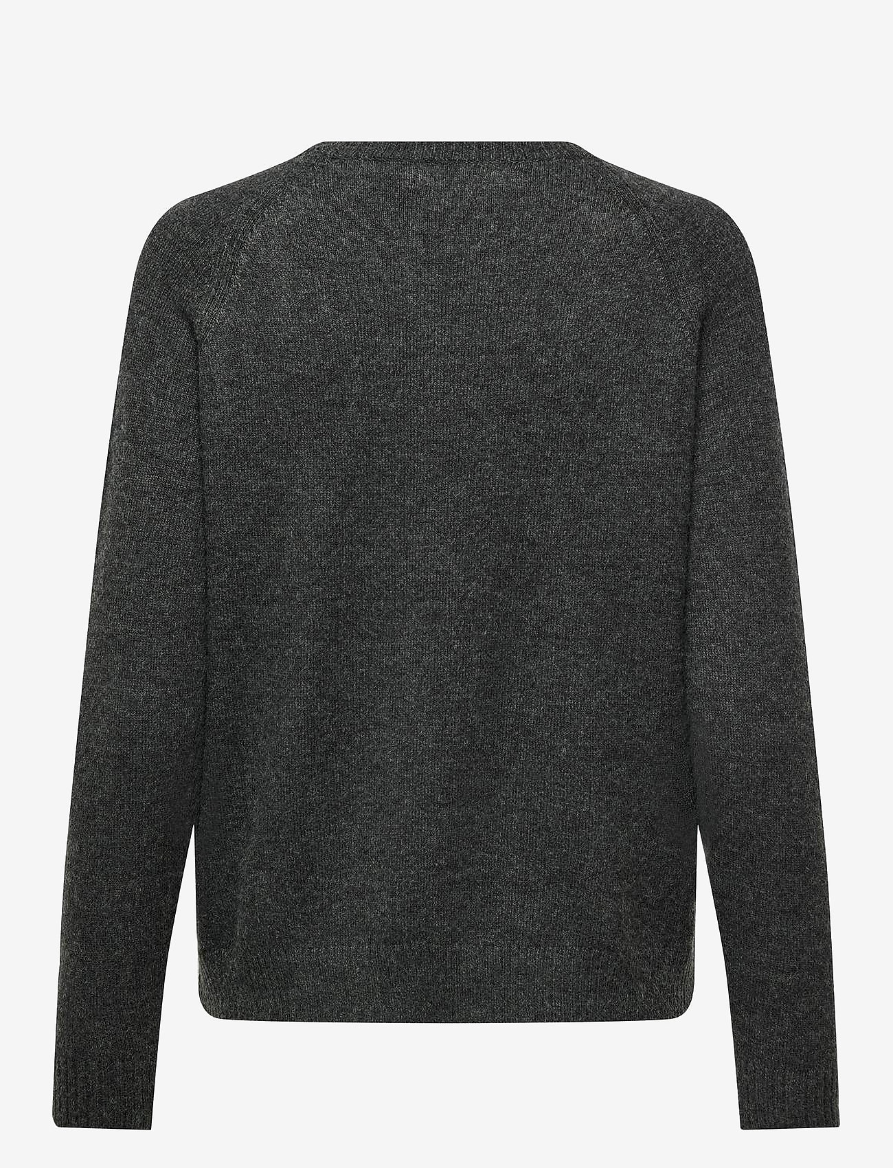 ONLY - ONLLESLY KINGS L/S PULLOVER KNT NOOS - striktrøjer - dark grey melange - 2
