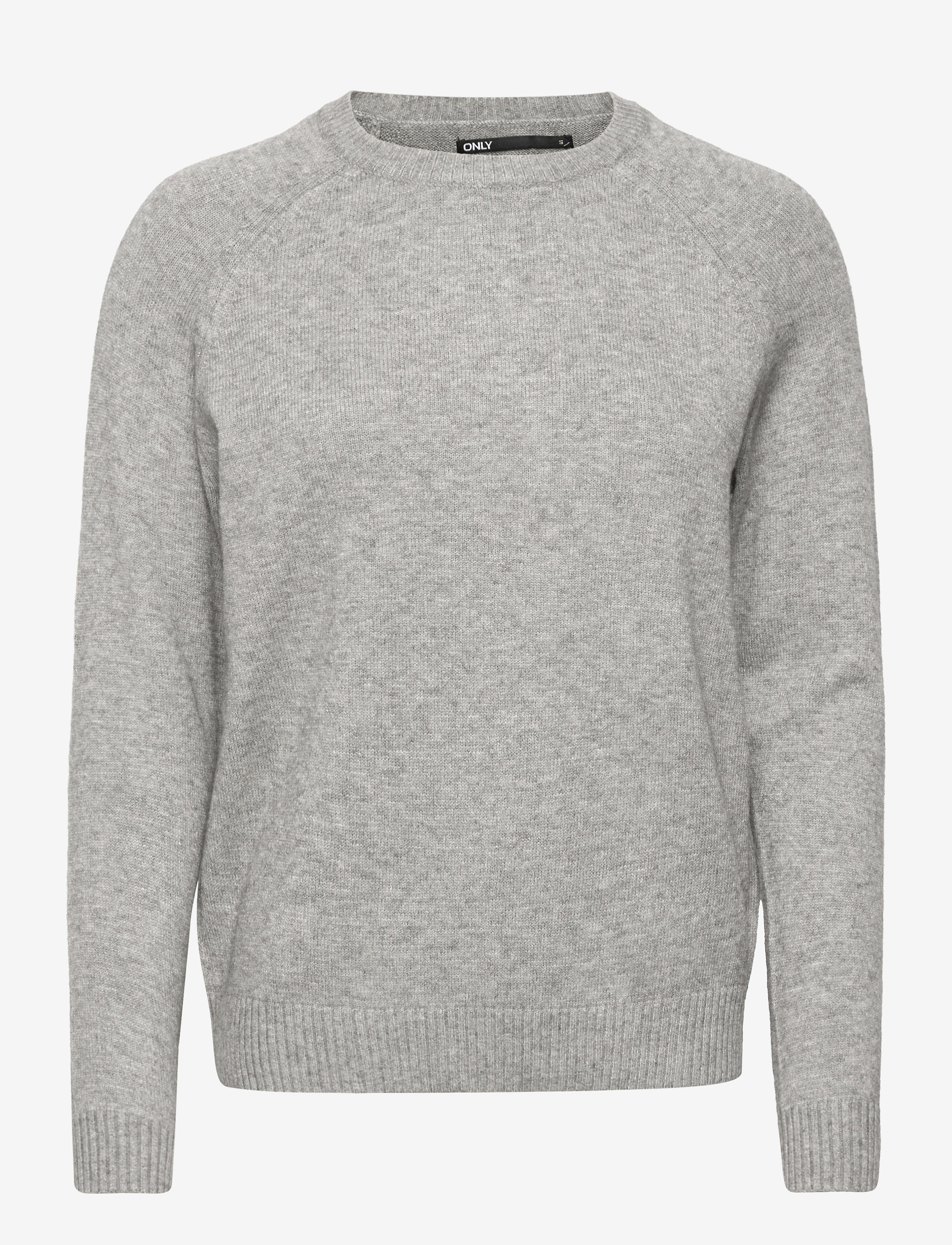 ONLLESLY KINGS L/S PULLOVER KNT NOOS - MEDIUM GREY MELANGE