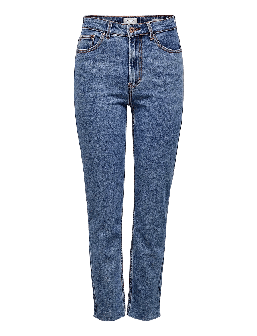 ONLY - ONLEMILY HW ST RW CR AN MAE05 NOOS - straight jeans - dark blue denim - 1