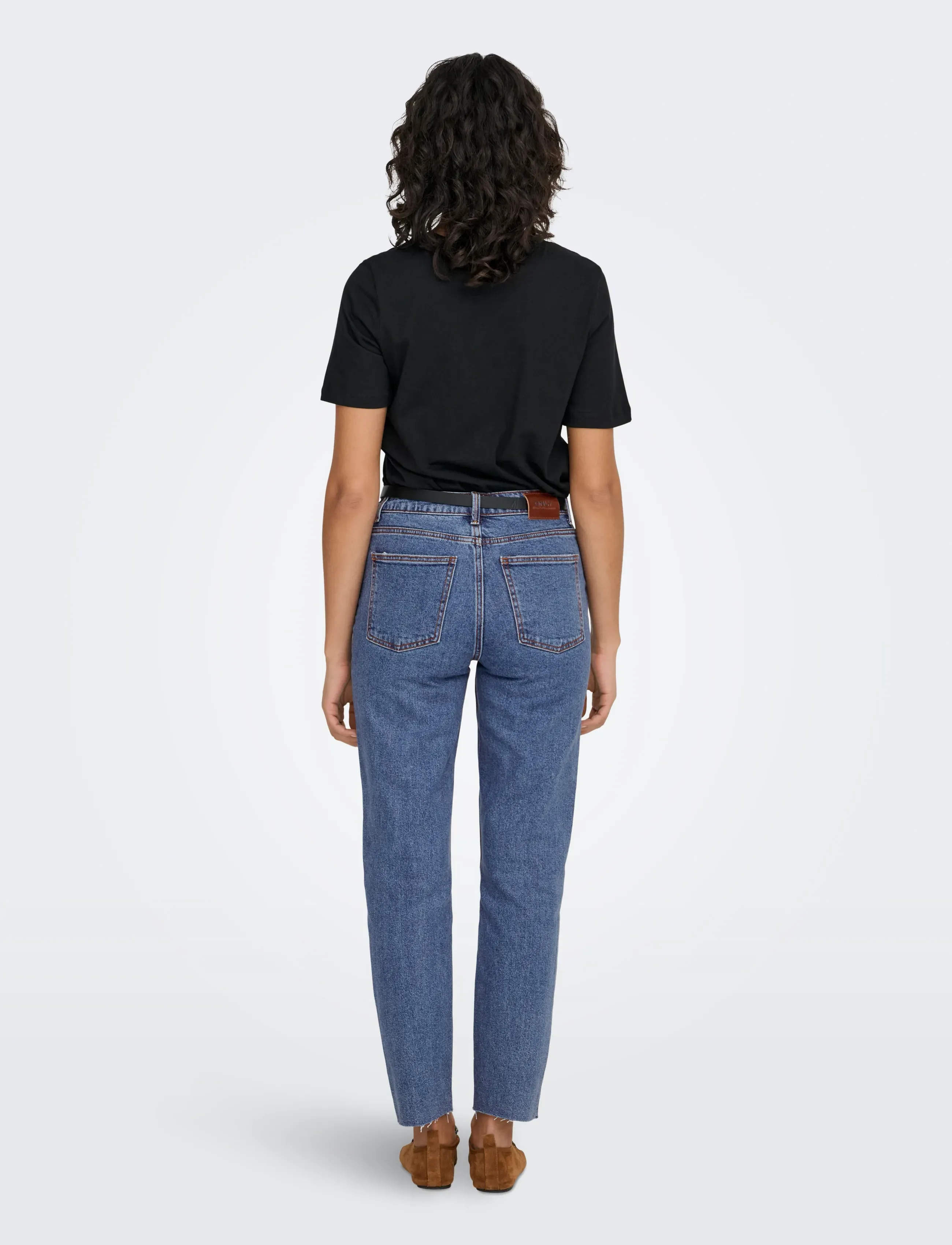 ONLY - ONLEMILY HW ST RW CR AN MAE05 NOOS - straight jeans - dark blue denim - 3