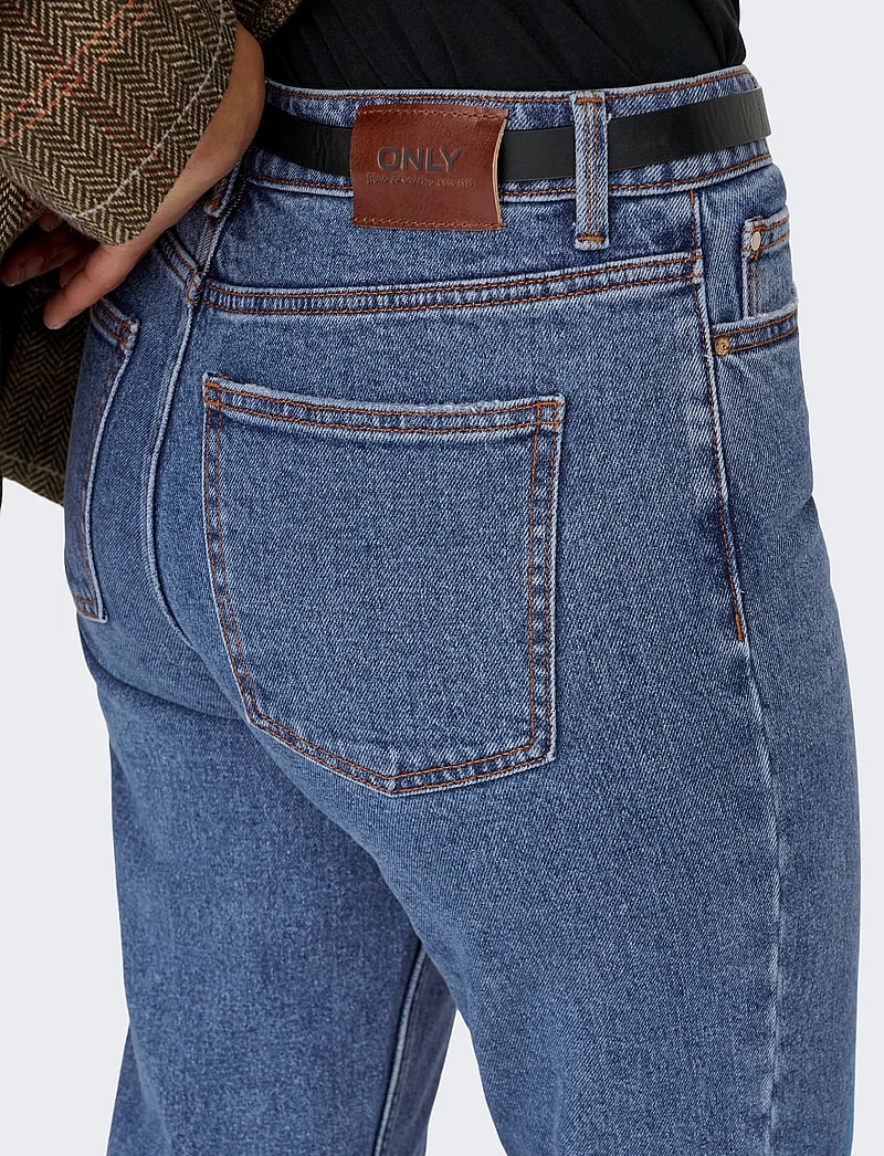 ONLY - ONLEMILY HW ST RW CR AN MAE05 NOOS - straight jeans - dark blue denim - 5