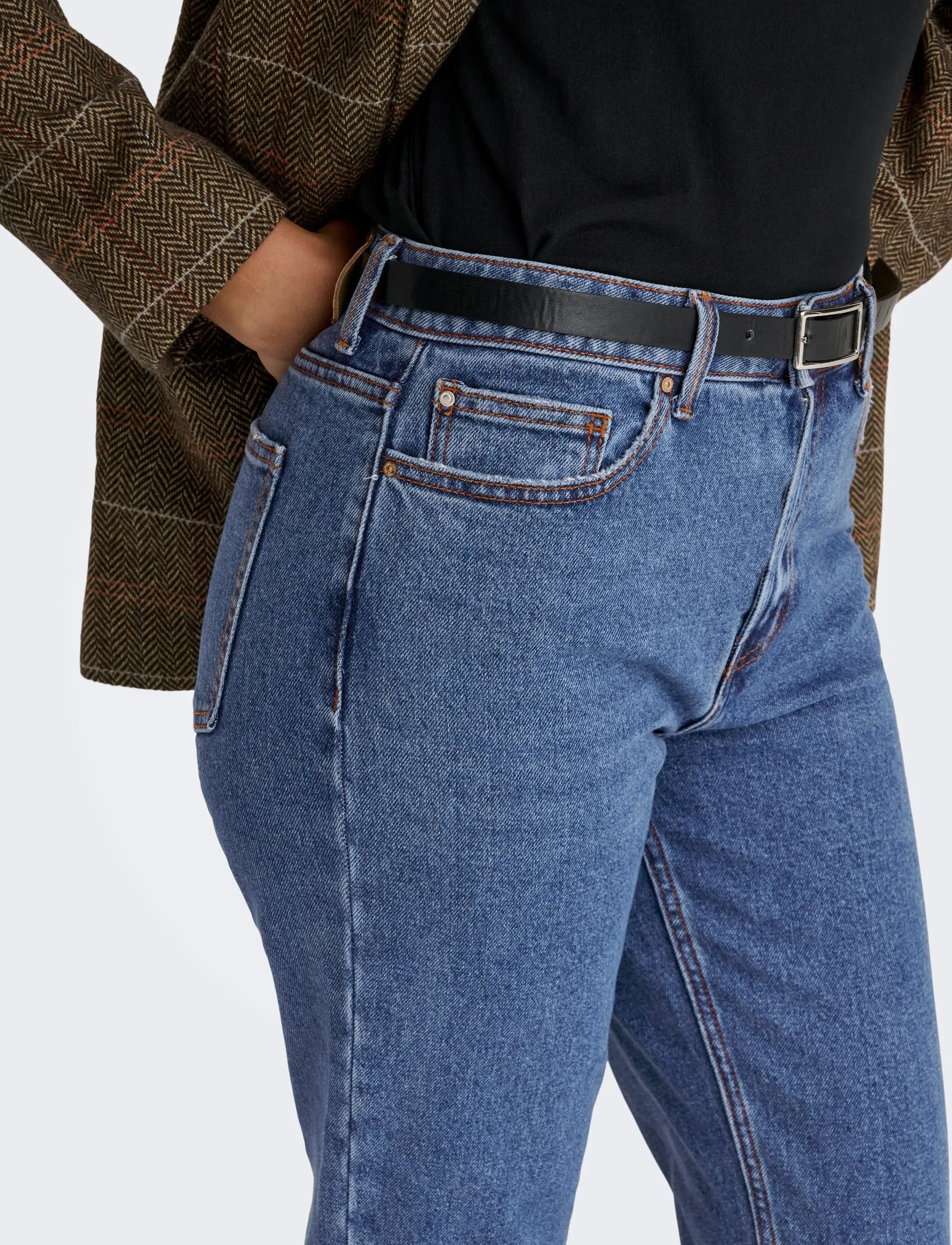 ONLY Onlemily Hw St Rw Cr An Mae05 Noos raka jeans dam – bild 5