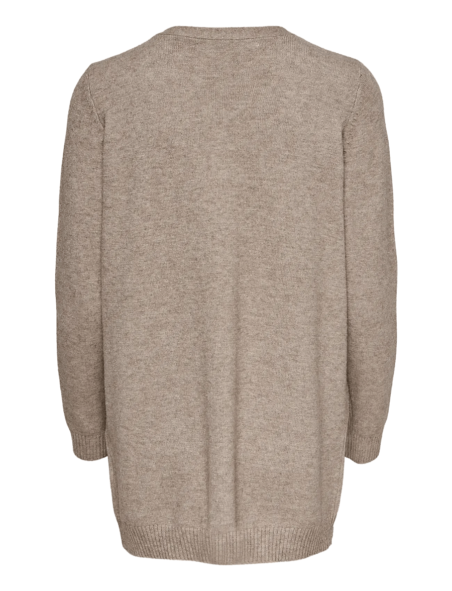 ONLY - ONLLESLY L/S OPEN CARDIGAN KNT NOOS - cardigans - beige - 2