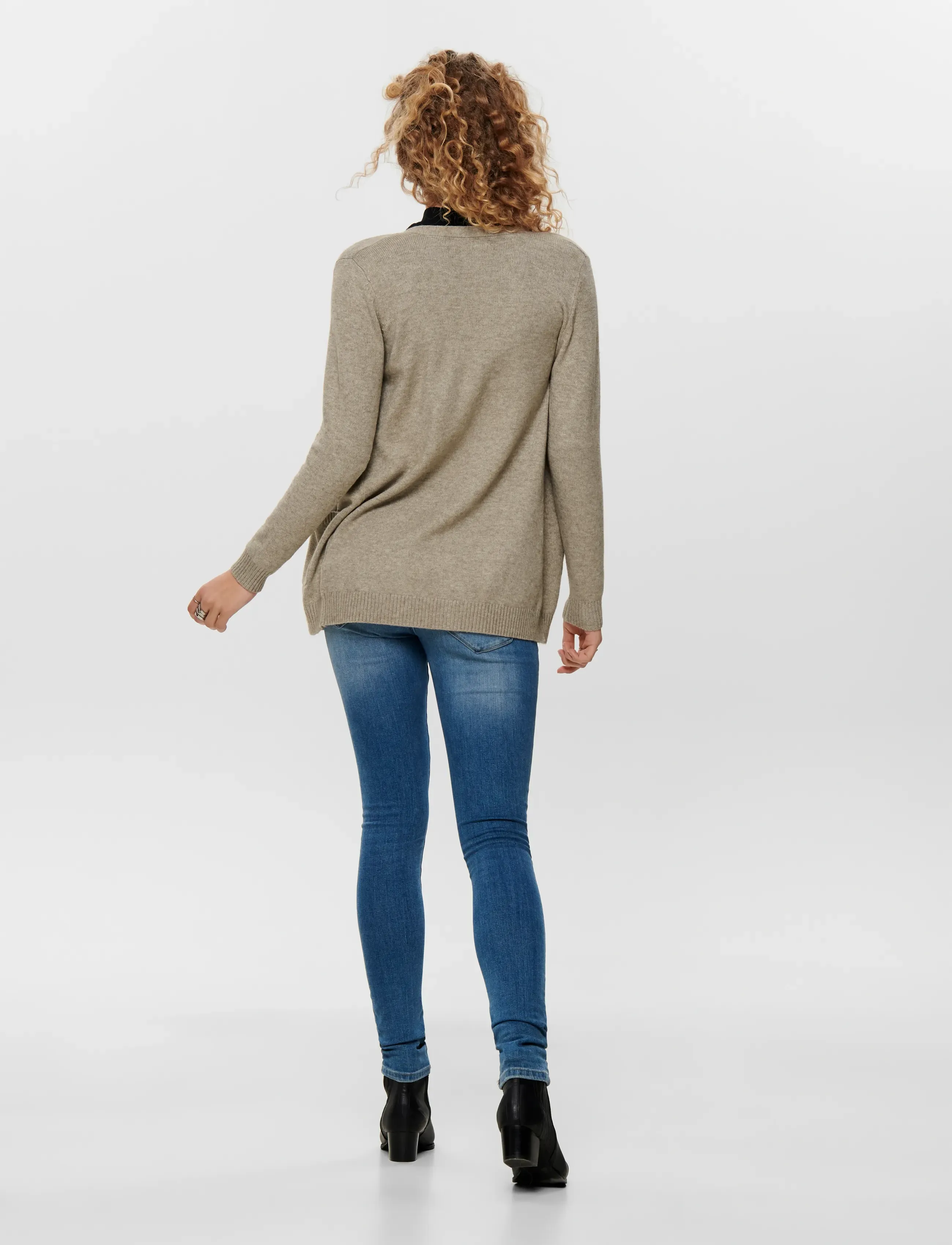 Koftor / Cardigans / Västar Only Lesly Open Knitted Cardigan Beije 6