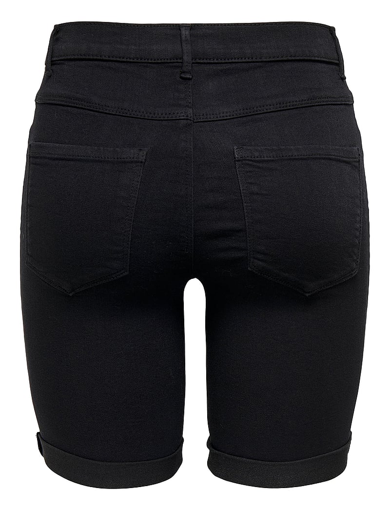ONLY - ONLRAIN LIFE MID LONG DNM SHORTS NOOS - jeansshorts - black - 2