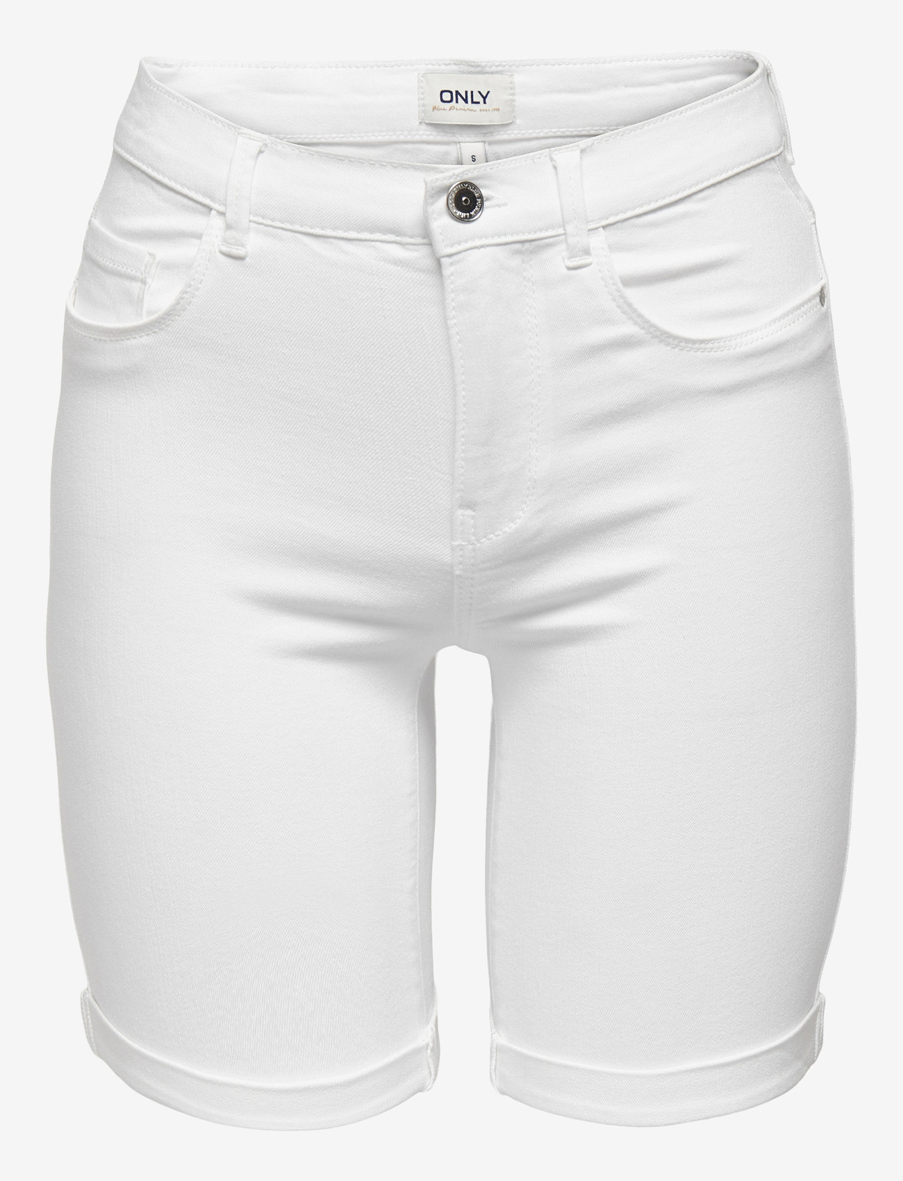 ONLY - ONLRAIN LIFE MID LONG DNM SHORTS NOOS - jorts - white - 1