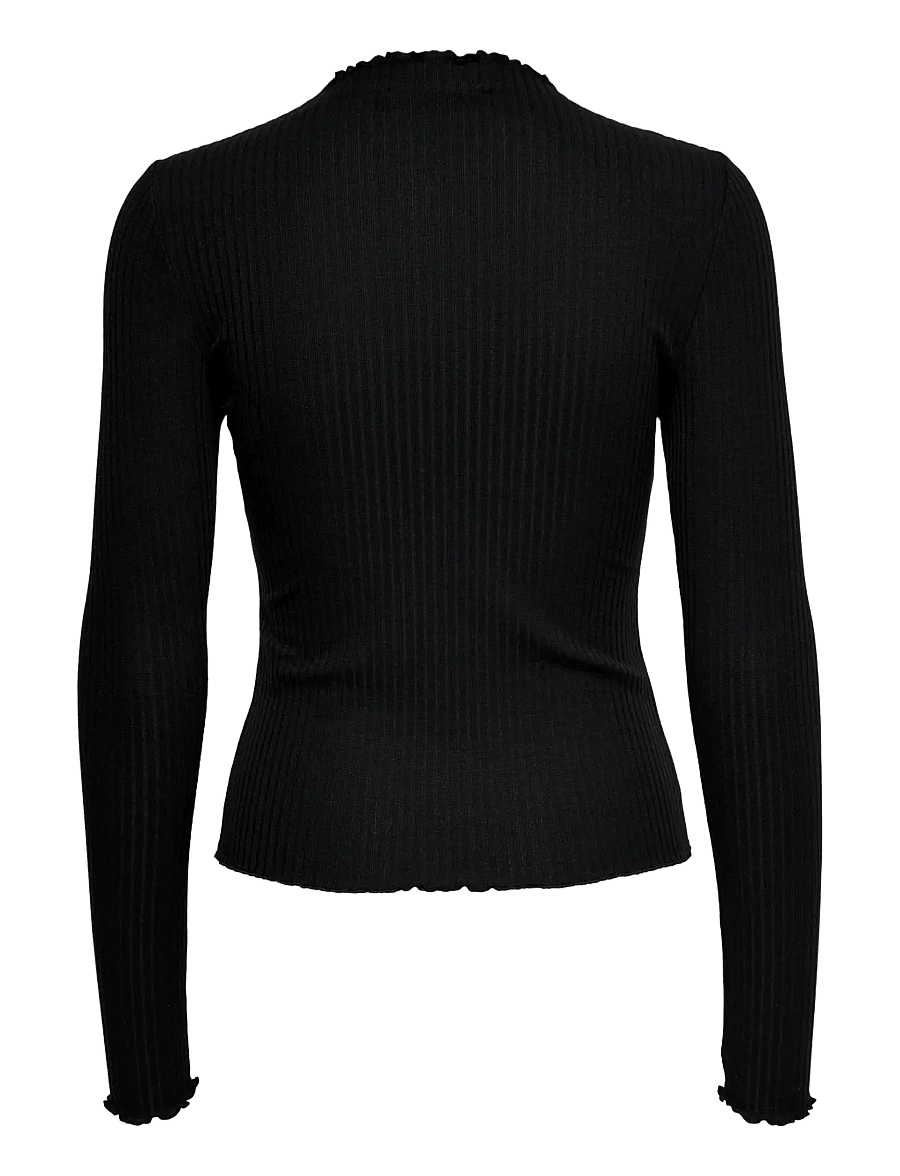 ONLY - ONLEMMA L/S HIGH NECK TOP NOOS JRS - pikkade varrukatega topid - black - 2