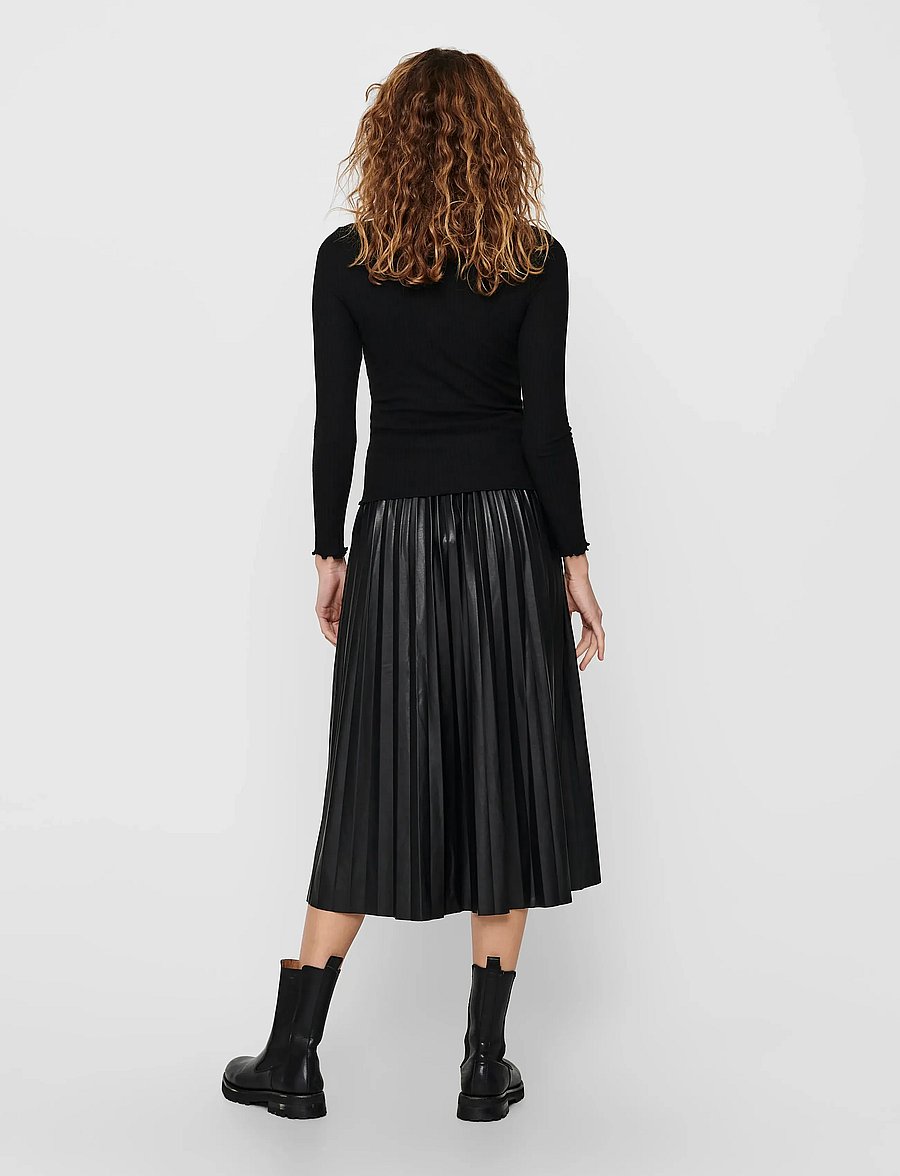 ONLY - ONLEMMA L/S HIGH NECK TOP NOOS JRS - pikkade varrukatega topid - black - 3
