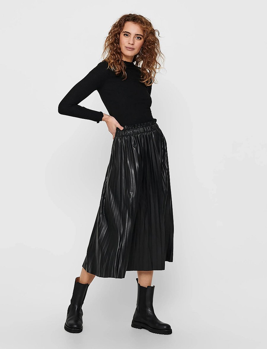 ONLY - ONLEMMA L/S HIGH NECK TOP NOOS JRS - pikkade varrukatega topid - black - 4