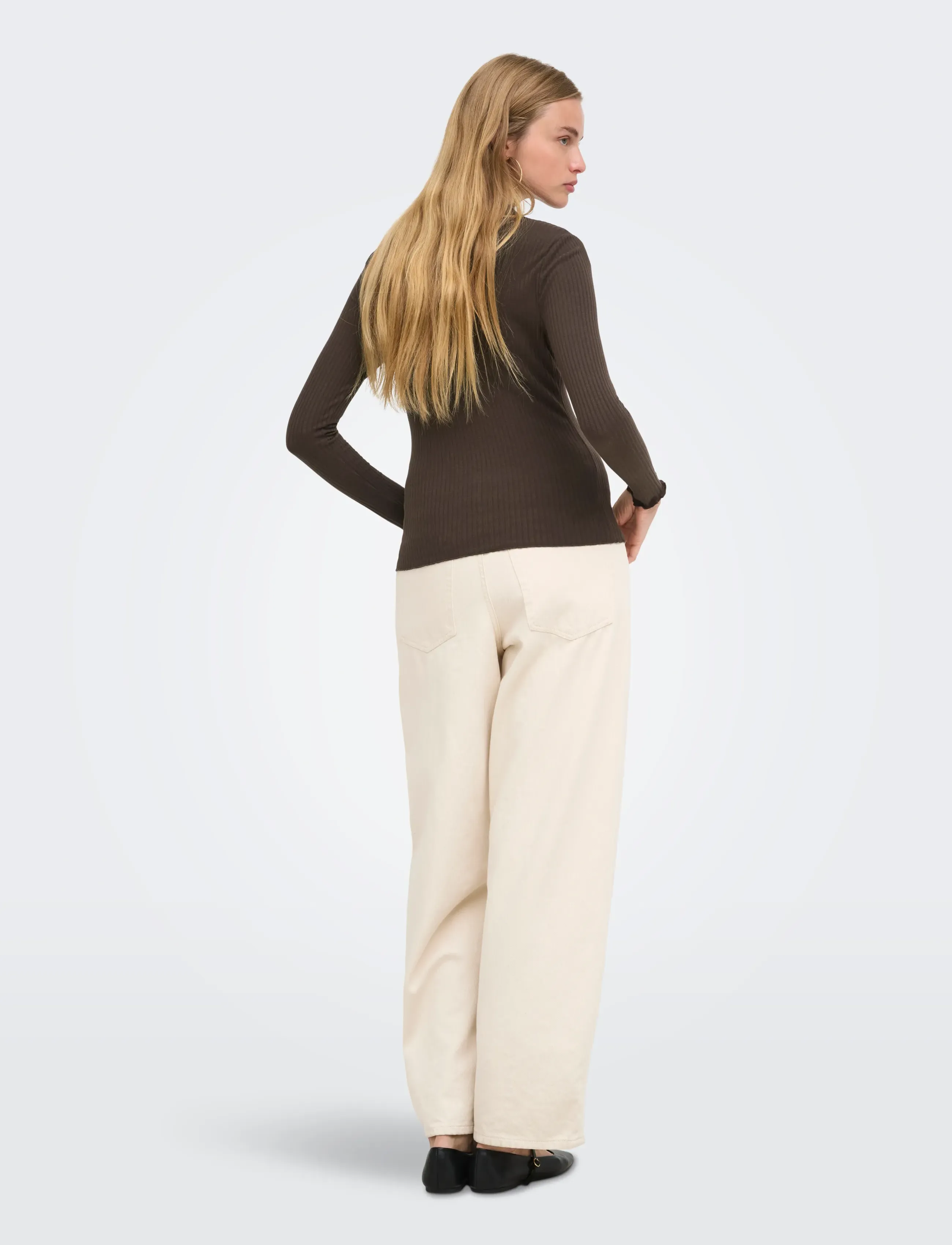 ONLY - ONLEMMA L/S HIGH NECK TOP NOOS JRS - langærmede toppe - bracken - 3