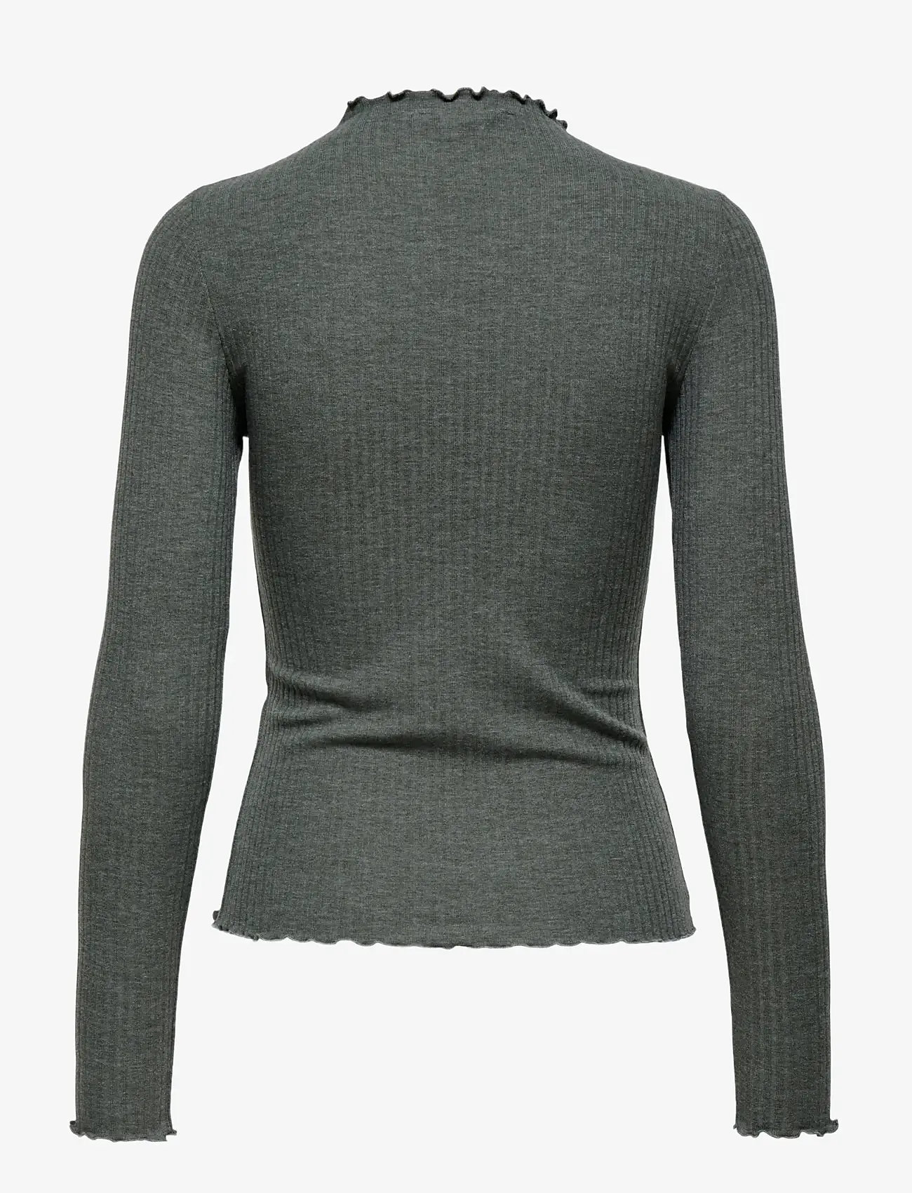 ONLY - ONLEMMA L/S HIGH NECK TOP NOOS JRS - t-shirts met lange mouwen - castor gray - 2