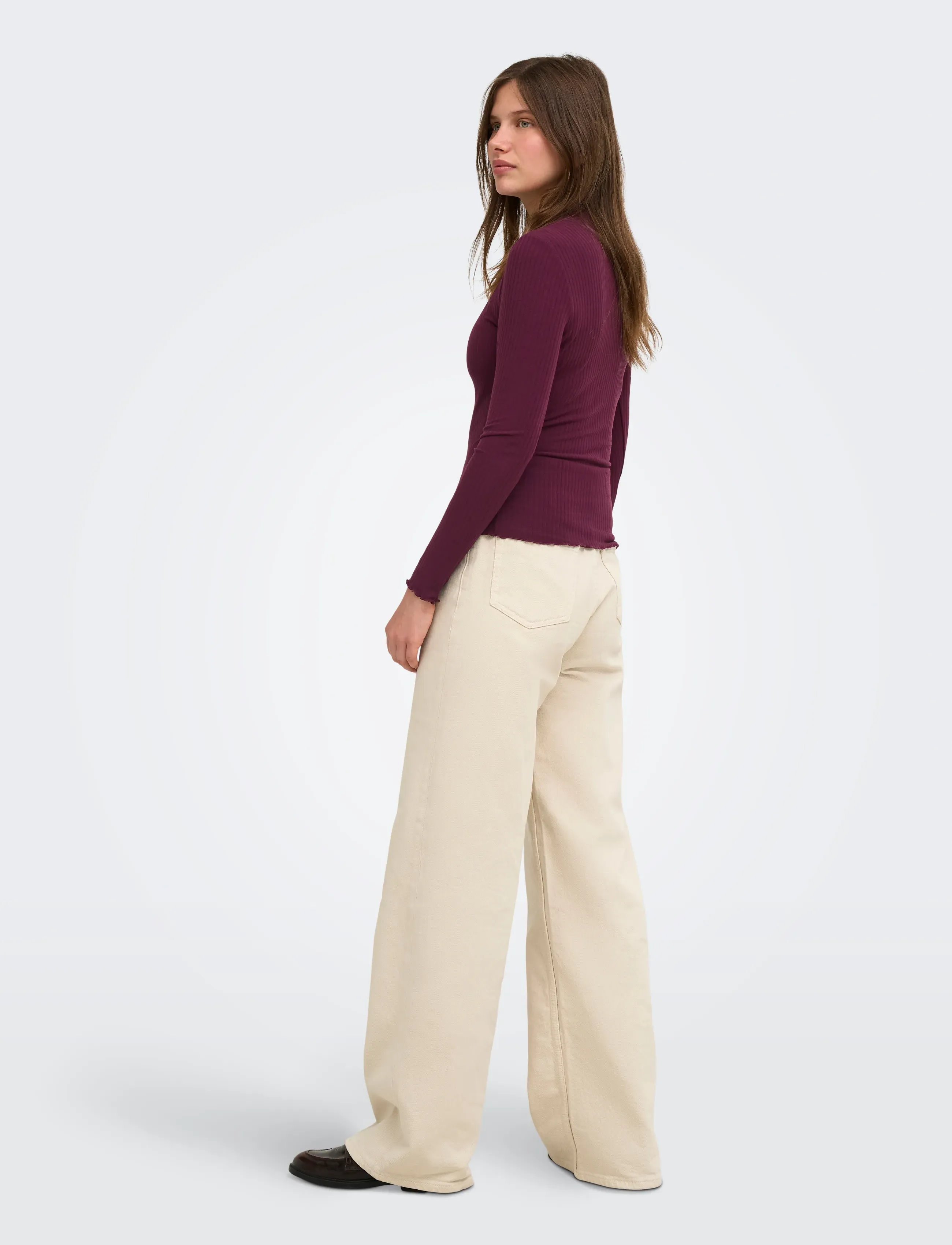 ONLY - ONLEMMA L/S HIGH NECK TOP NOOS JRS - pikkade varrukatega topid - fig - 3