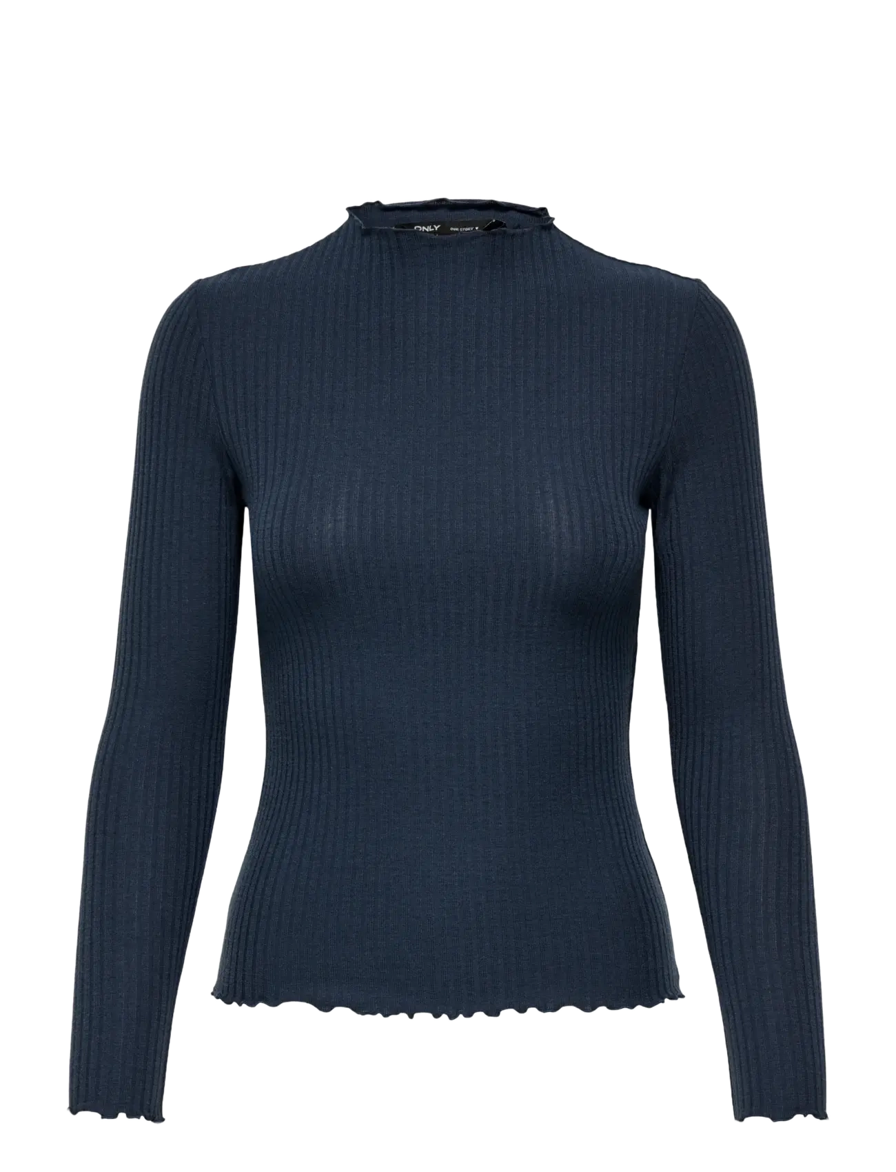 ONLY ONLEMMA L/S HIGH NECK TOP NOOS JRS - T-Shirts & Tops - OMBRE BLUE / navy