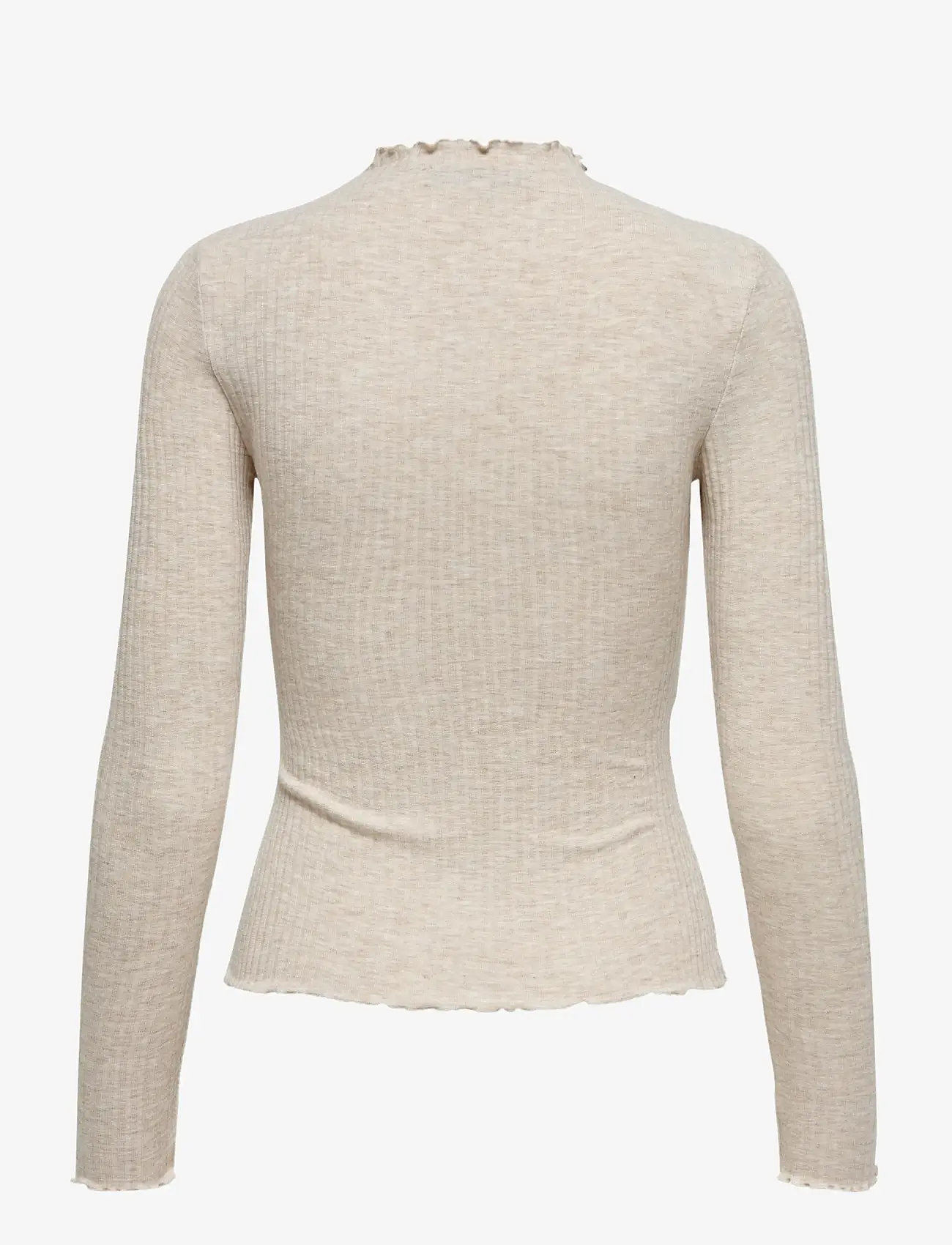 ONLY - ONLEMMA L/S HIGH NECK TOP NOOS JRS - långärmade toppar - pumice stone - 2