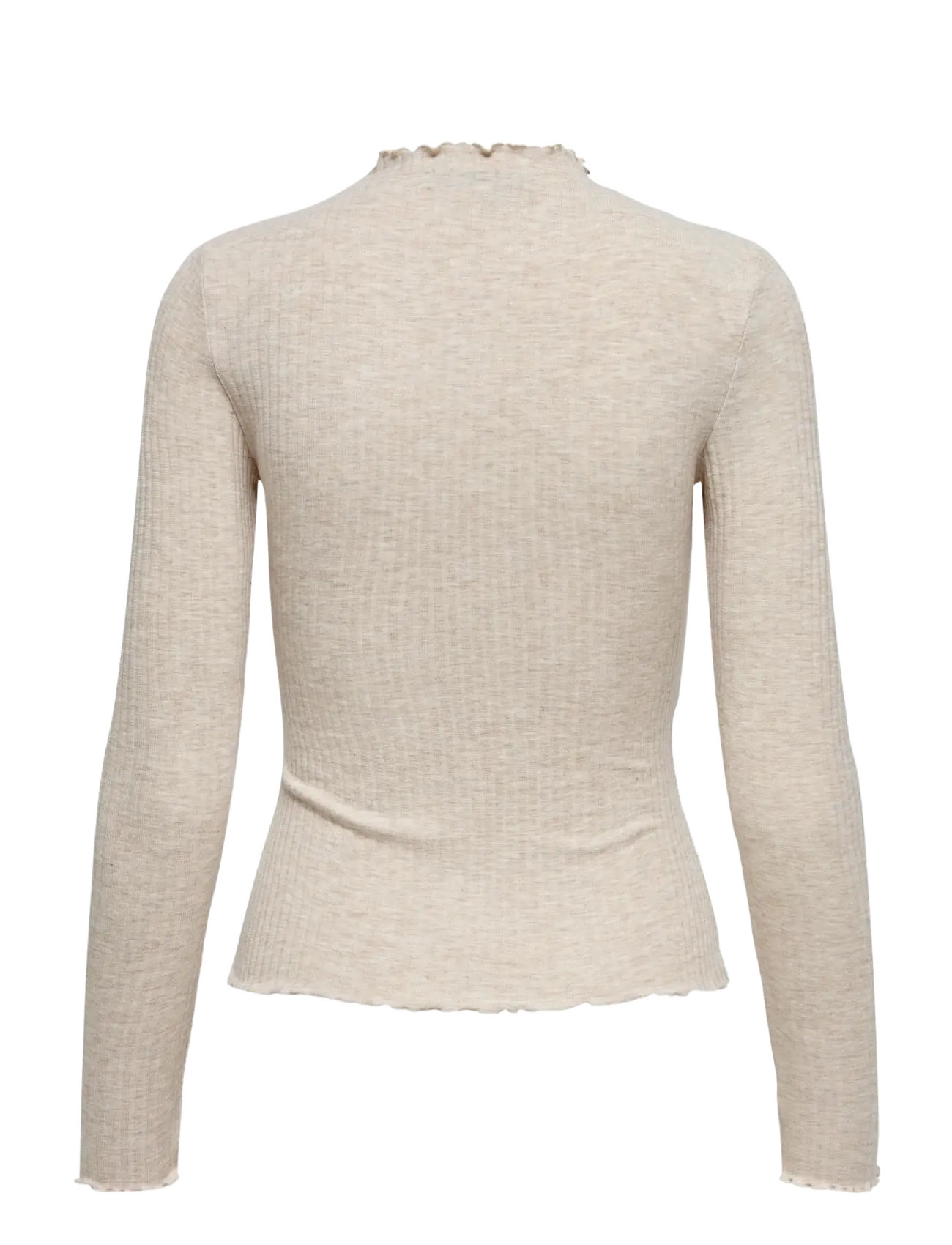 ONLY - ONLEMMA L/S HIGH NECK TOP NOOS JRS - långärmade toppar - pumice stone - 2