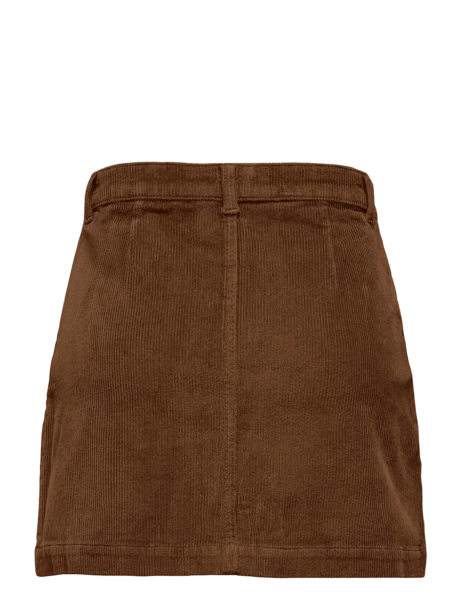 ONLY - ONLAMAZING GLOBAL HW CORD SKIRT PNT NOOS - korta kjolar - bison - 2