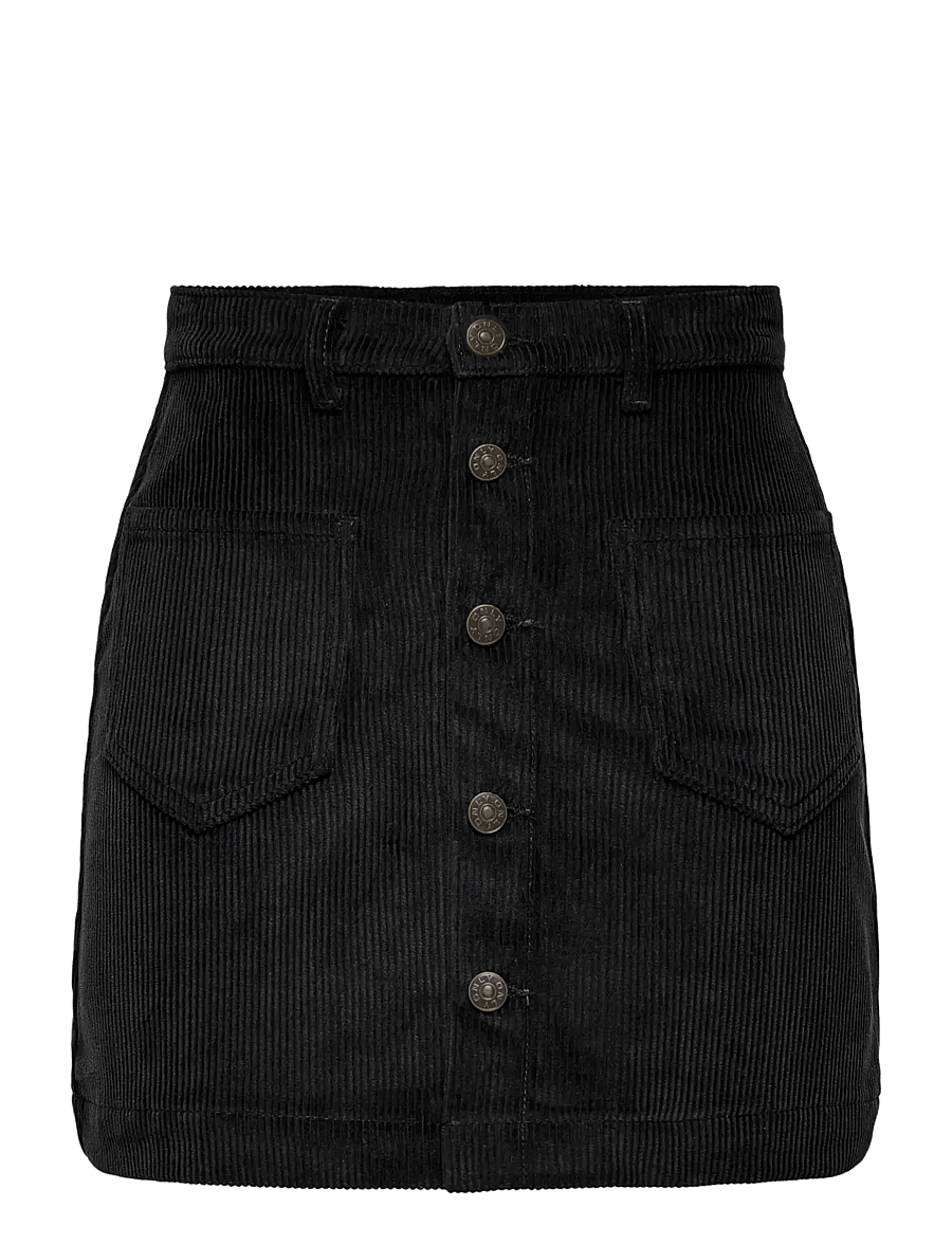 ONLY - ONLAMAZING GLOBAL HW CORD SKIRT PNT NOOS - miniseelikud - black - 1