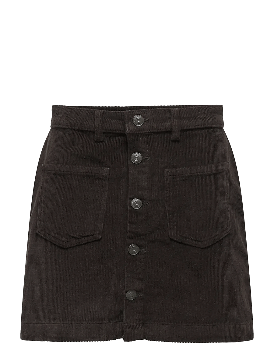 ONLY - ONLAMAZING GLOBAL HW CORD SKIRT PNT NOOS - korta kjolar - black coffee - 1