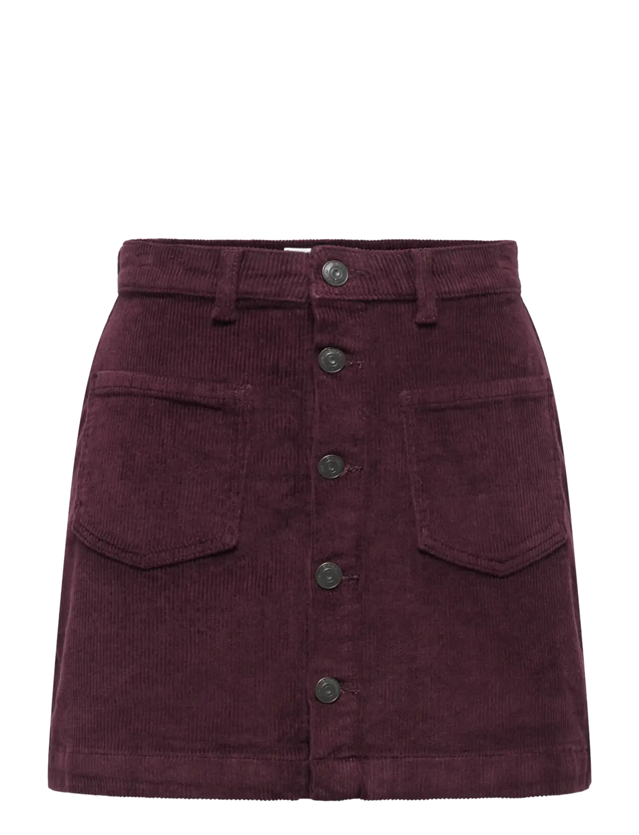 ONLY ONLAMAZING GLOBAL HW CORD SKIRT PNT NOOS - Nederdele - FUDGE / burgundy