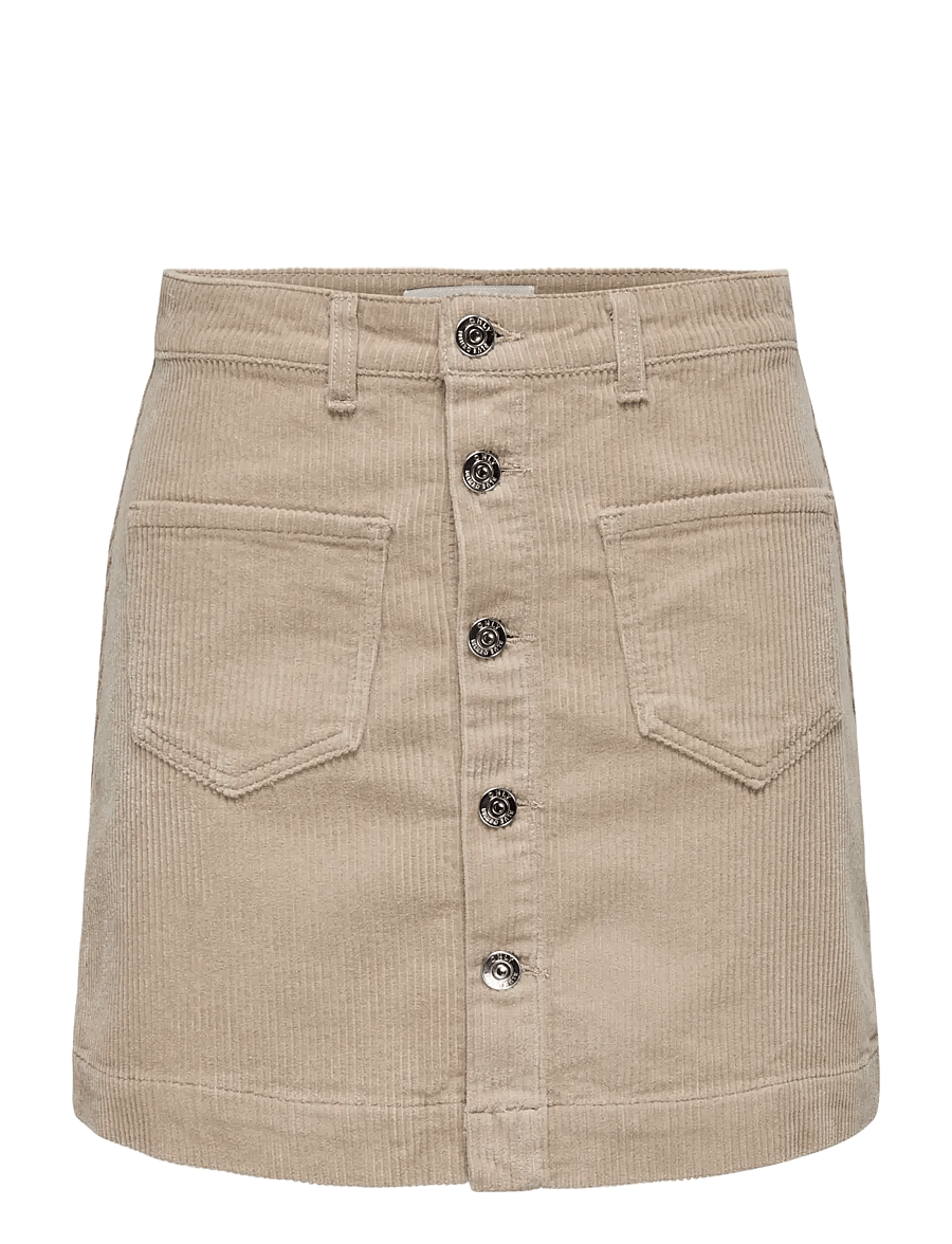 ONLY - ONLAMAZING GLOBAL HW CORD SKIRT PNT NOOS - korte nederdele - goat - 1