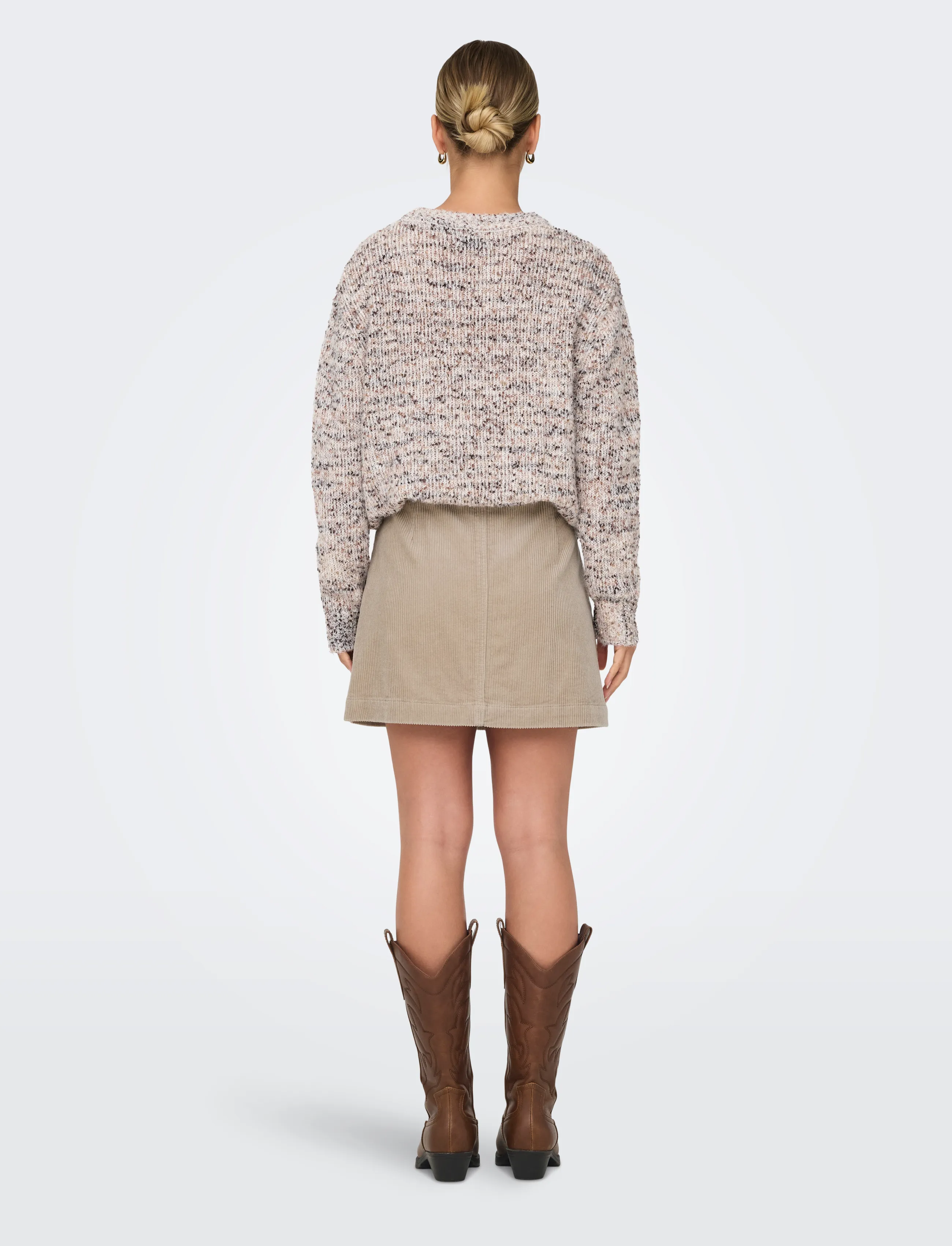 ONLY - ONLAMAZING GLOBAL HW CORD SKIRT PNT NOOS - korte nederdele - goat - 3