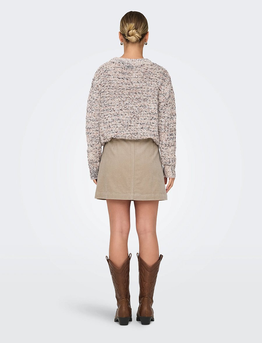 ONLY - ONLAMAZING GLOBAL HW CORD SKIRT PNT NOOS - korte nederdele - goat - 3