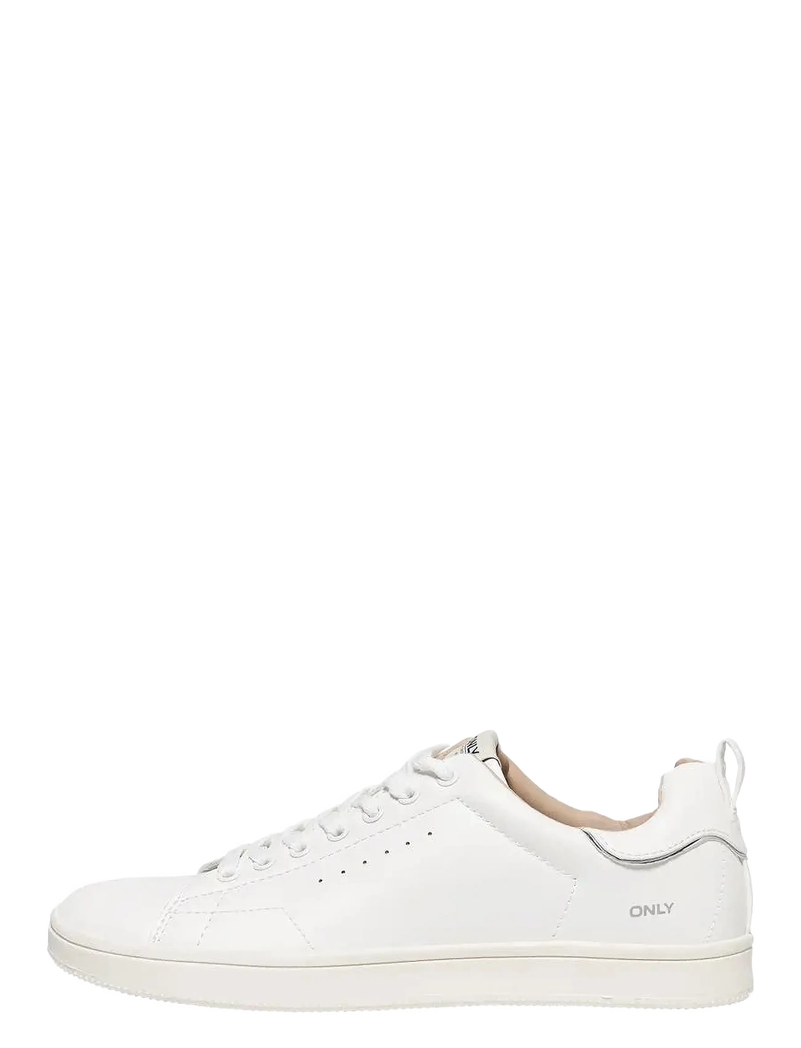 ONLY Onlshilo Pu Sneaker Noos, 38, Sneakers, Weiß - Low-top Frauen