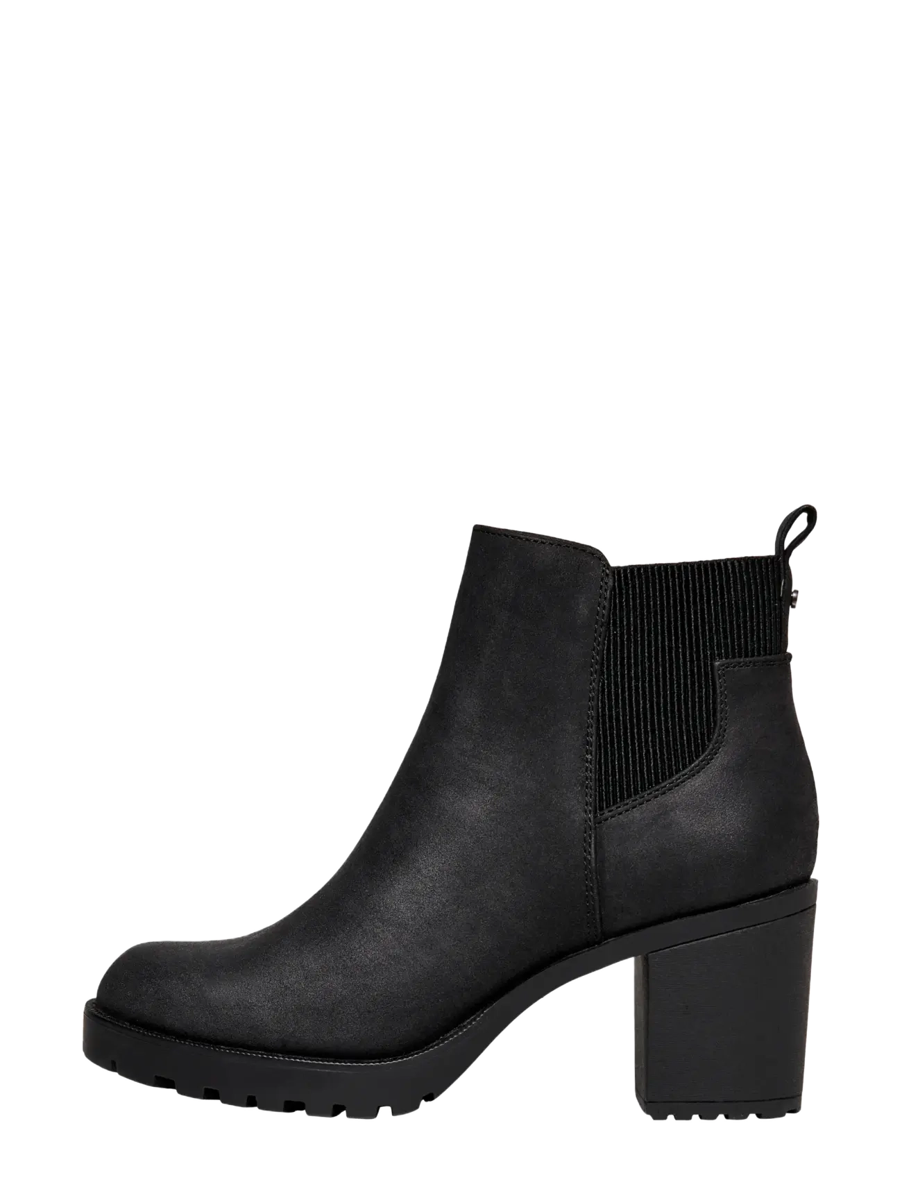 ONLY ONLBARBARA HEELED BOOTIE NOOS - Poolsaapad - BLACK / black