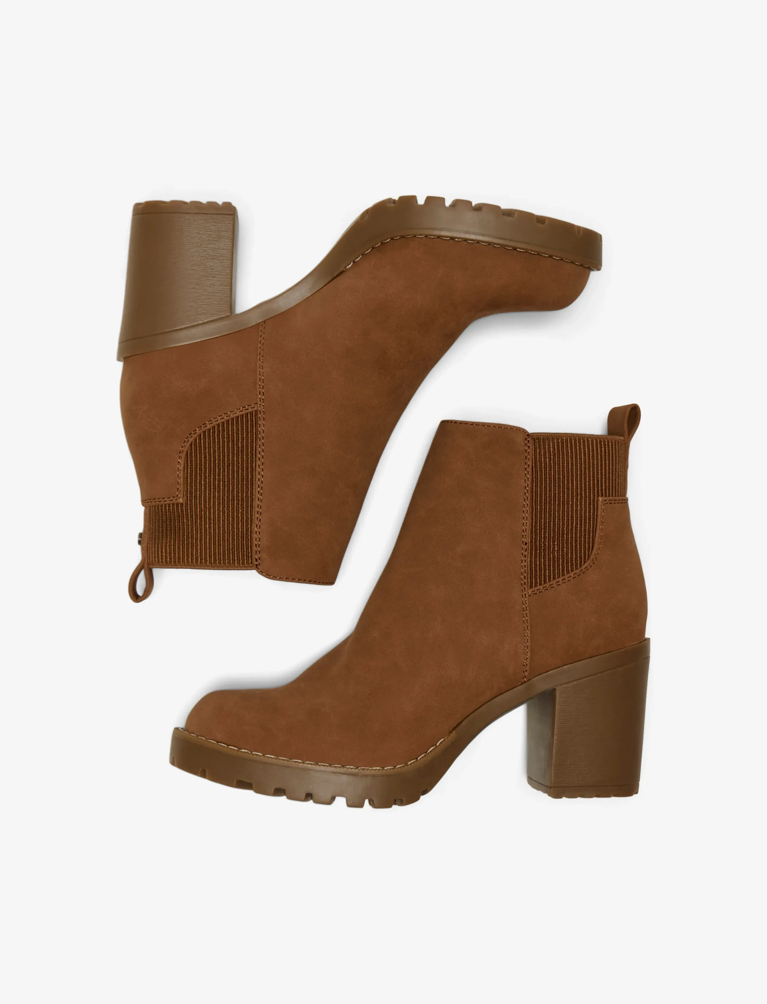 ONLY - ONLBARBARA HEELED BOOTIE NOOS - kontsaga poolsaapad - cognac - 3