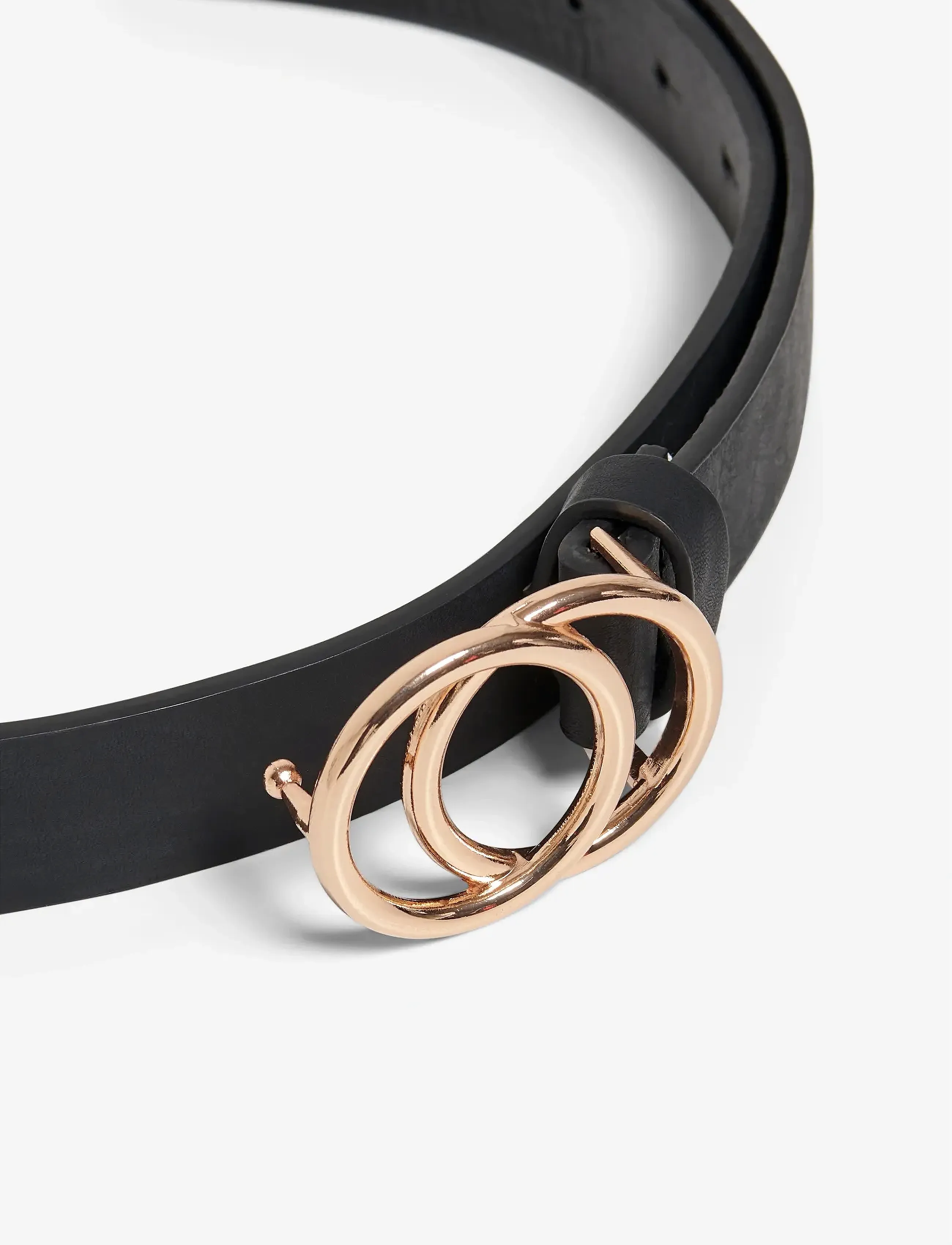 ONLY - ONLRASMI FAUX LEATHER JEANS BELT NOOS - tavalliset vyöt - black - 4