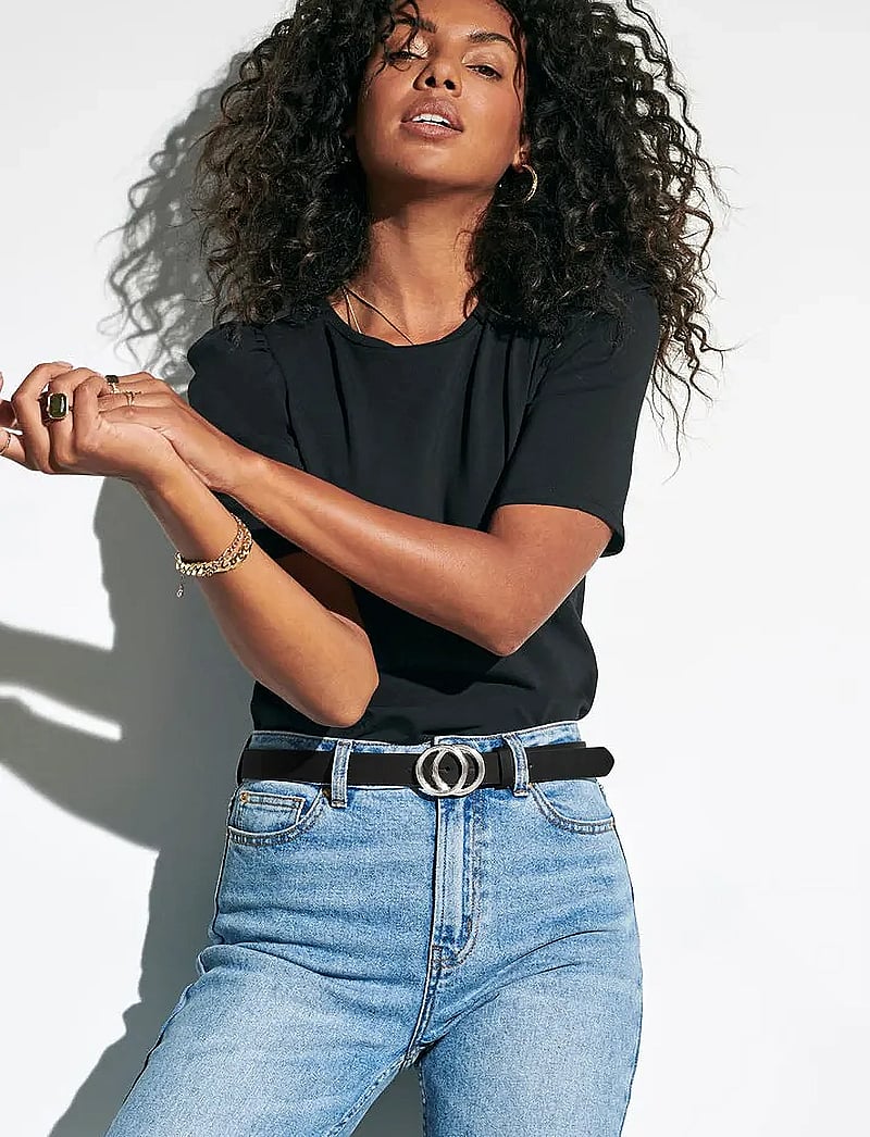 ONLY - ONLRASMI FAUX LEATHER JEANS BELT NOOS - casual gürtel - black - 0