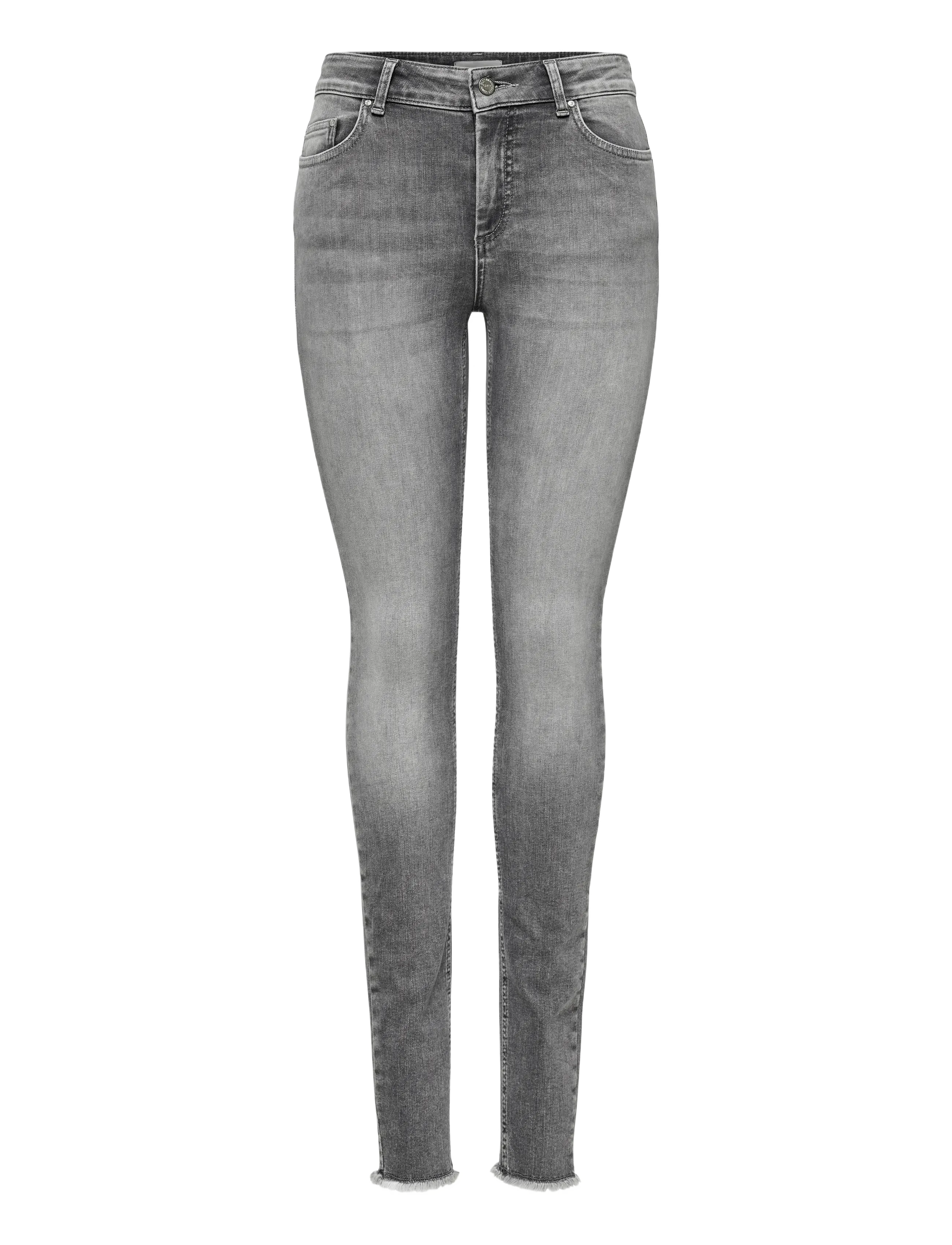 ONLY ONLBLUSH MID SK ANK RW DNM REA0918 NOOS - Jeans - GREY DENIM / grey