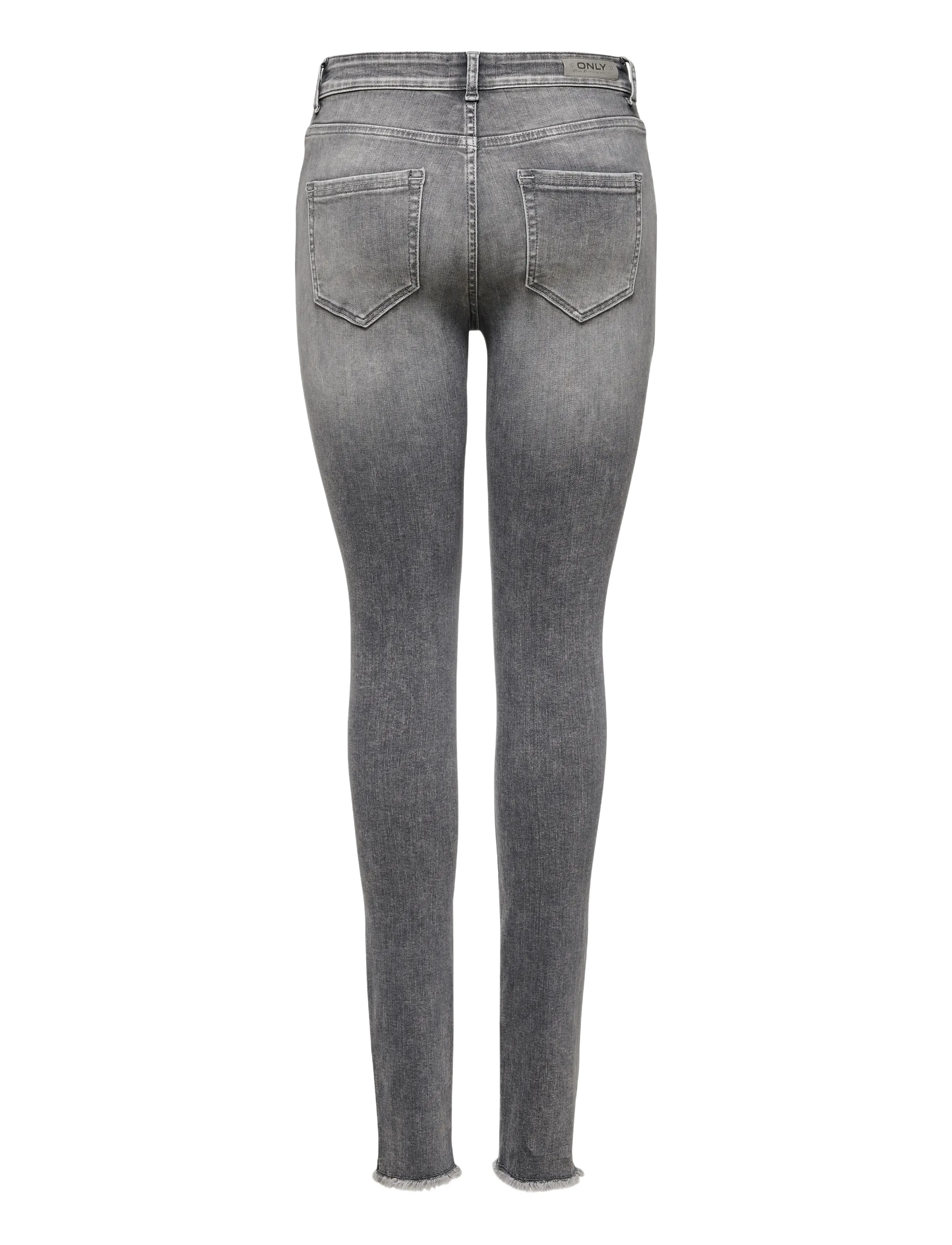 ONLY - ONLBLUSH MID SK ANK RW DNM REA0918 NOOS - jeans skinny - grey denim - 2