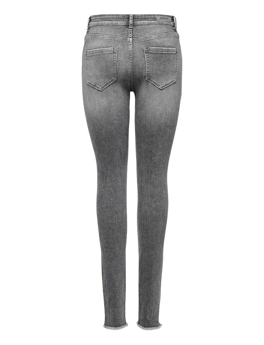ONLY - ONLBLUSH MID SK ANK RW DNM REA0918 NOOS - jeans skinny - grey denim - 2