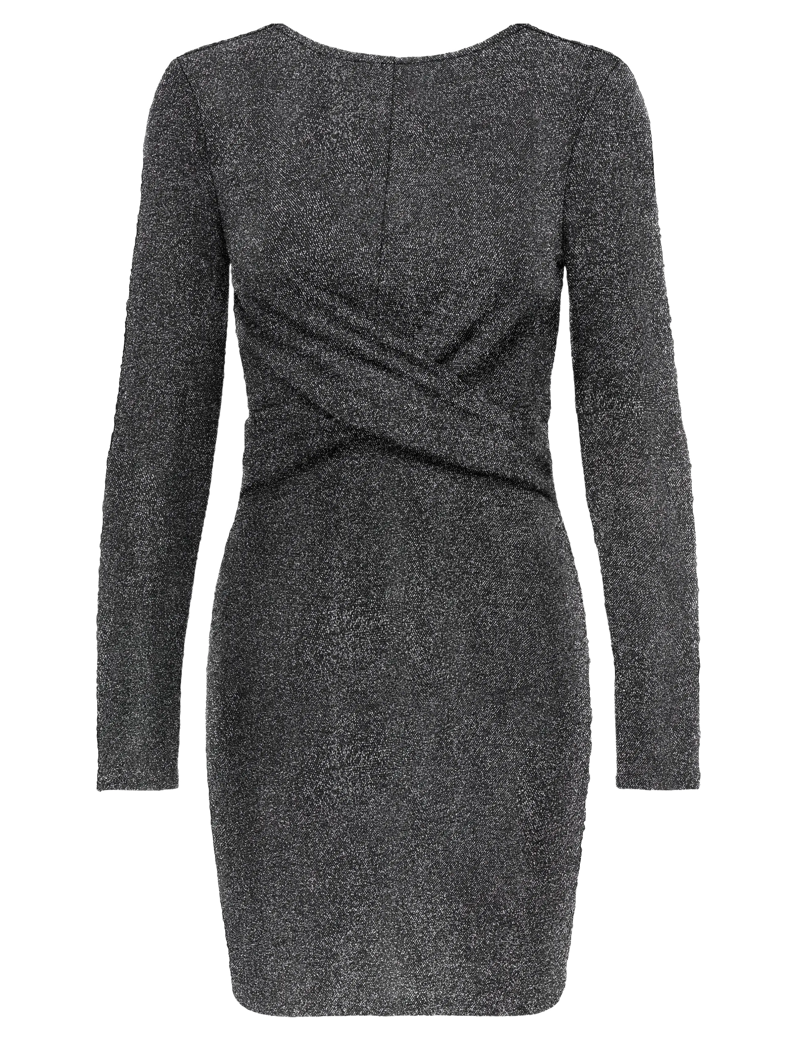 ONLY Onlqueen L/S Glitter Twist Kleid Jrs Grau - S - Damen