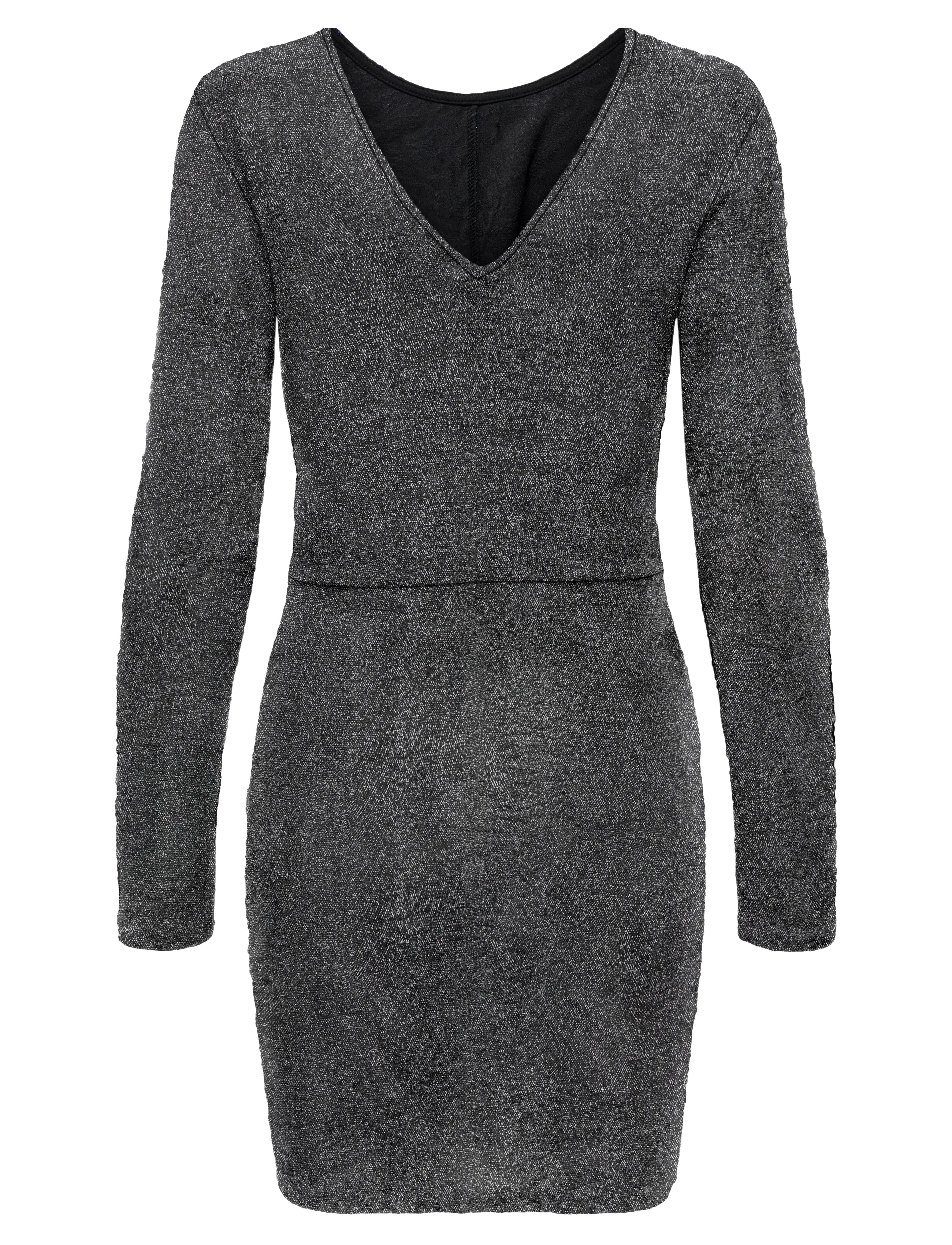 ONLY - ONLQUEEN L/S GLITTER TWIST DRESS JRS - laveste priser - black - 2