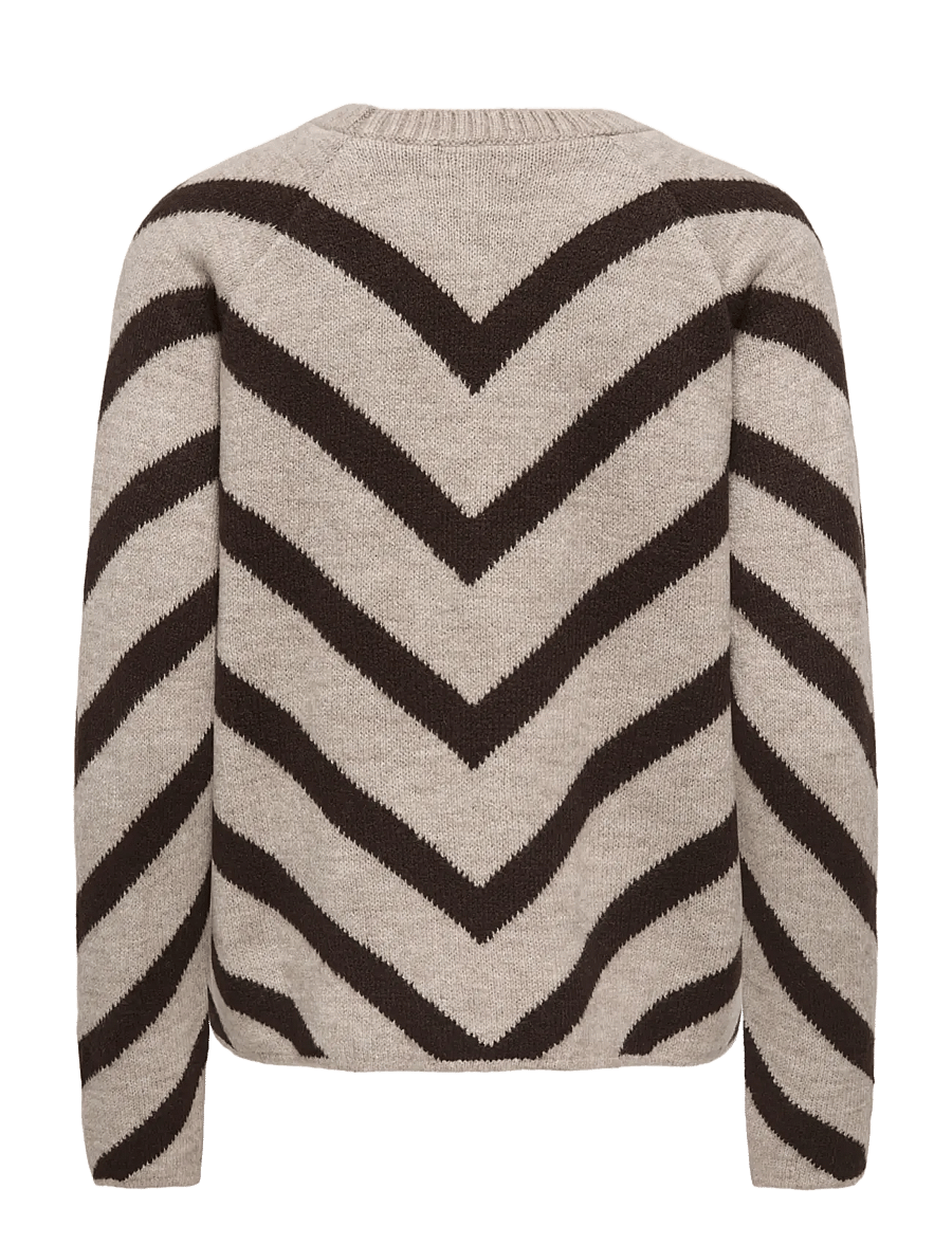 ONLY - ONLELIZA L/S PULLOVER KNT NOOS - stickade tröjor - string - 2