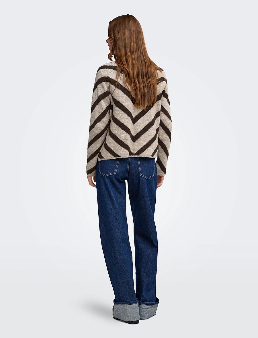 ONLY - ONLELIZA L/S PULLOVER KNT NOOS - stickade tröjor - string - 3