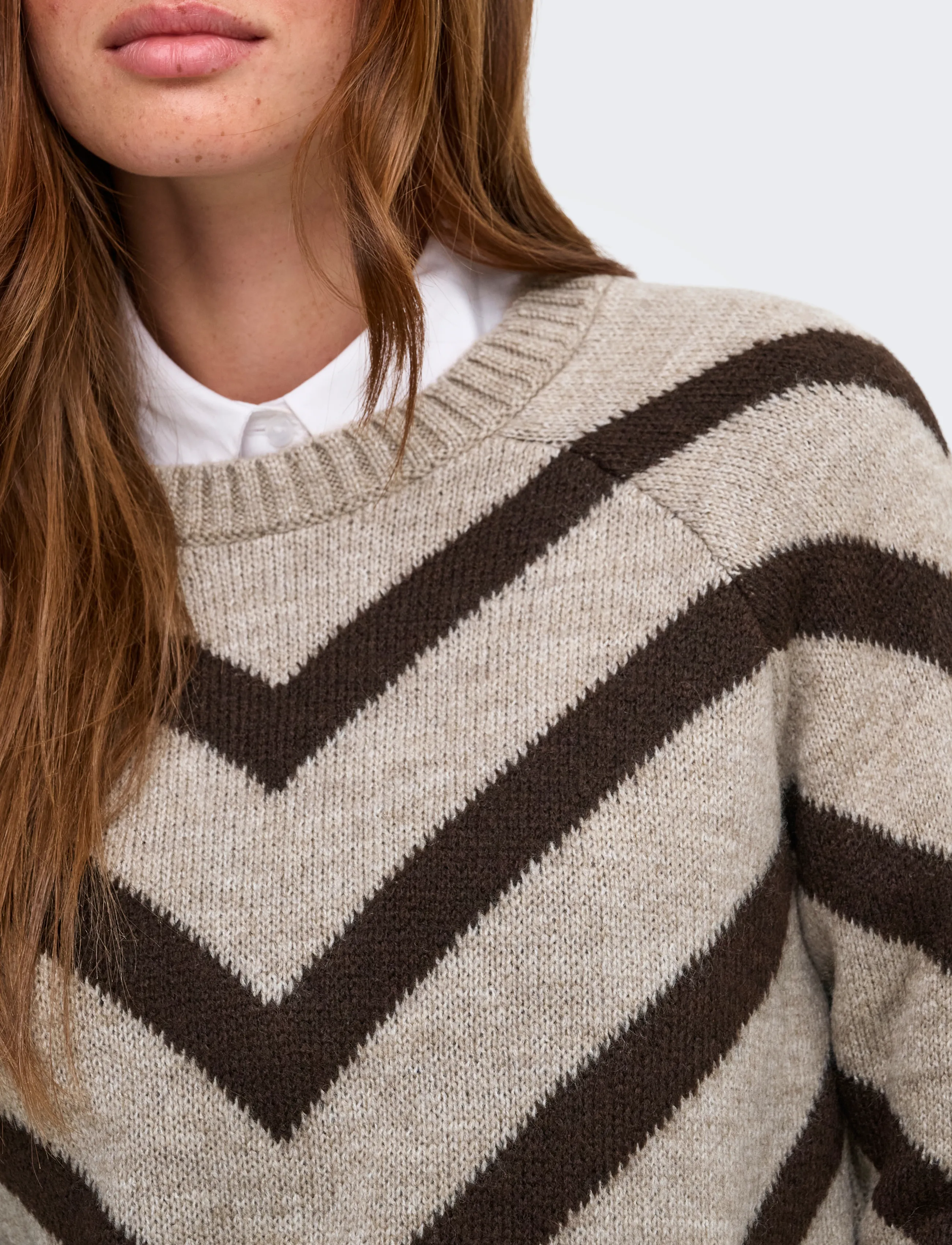 ONLY - ONLELIZA L/S PULLOVER KNT NOOS - stickade tröjor - string - 5