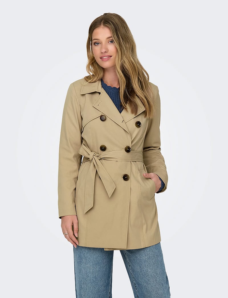 ONLY - ONLVALERIE TRENCHCOAT OTW - trenchcoats - ginger root - 0