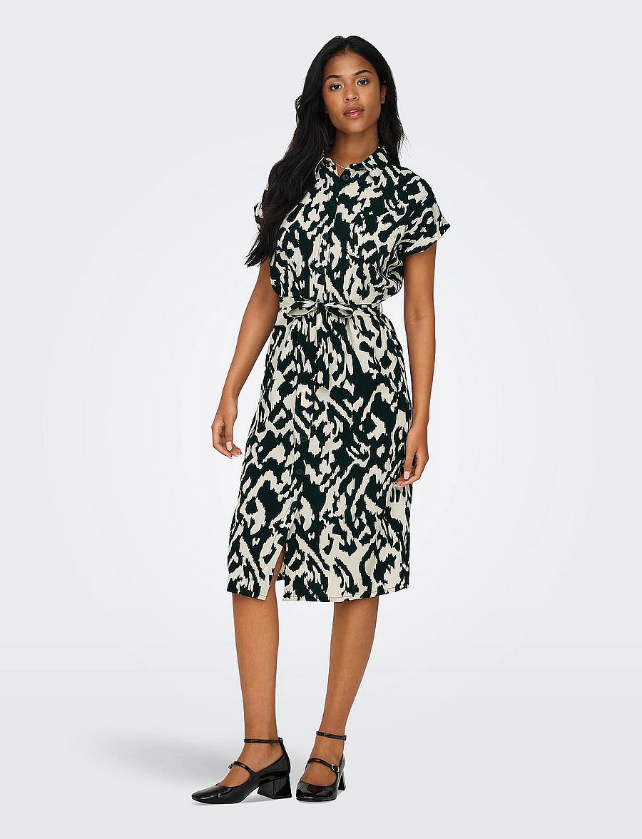ONLY - ONLHANNOVER S/S SHIRT DRESS NOOS WVN - robes chemises - birch - 0