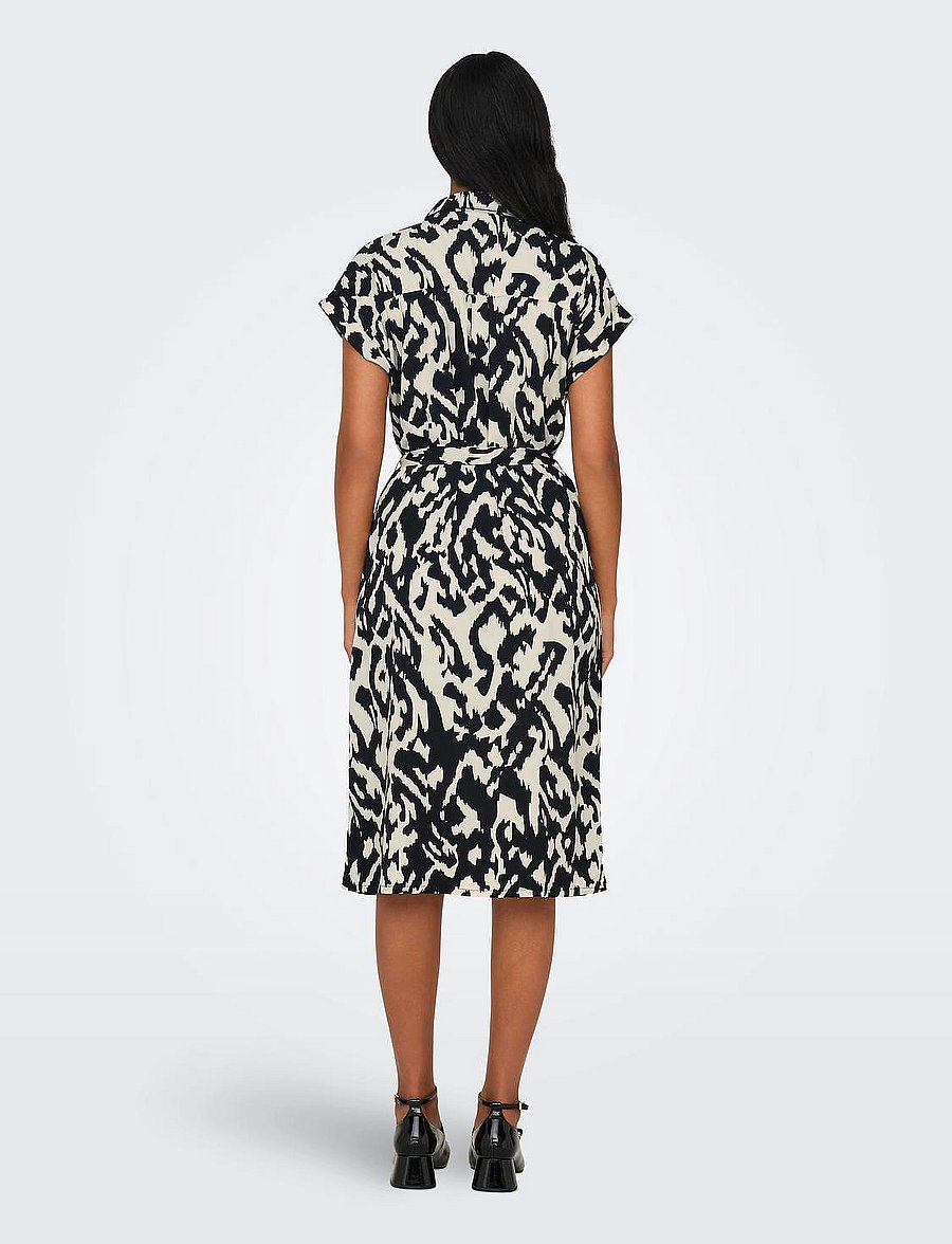 ONLY - ONLHANNOVER S/S SHIRT DRESS NOOS WVN - robes chemises - birch - 3