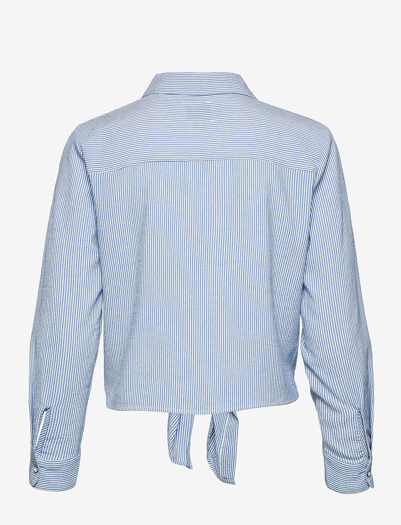 ONLY - ONLLECEY LS KNOT SHIRT NOOS WVN - langärmlige hemden - cloud dancer - 2