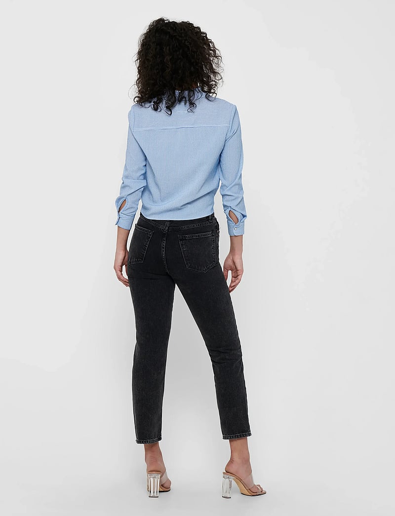 ONLY - ONLLECEY LS KNOT SHIRT NOOS WVN - langärmlige hemden - cloud dancer - 3