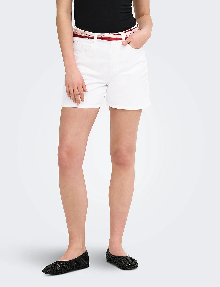 ONLY - ONLPHINE DNM SHORTS NOOS - jeansshorts - white denim - 0