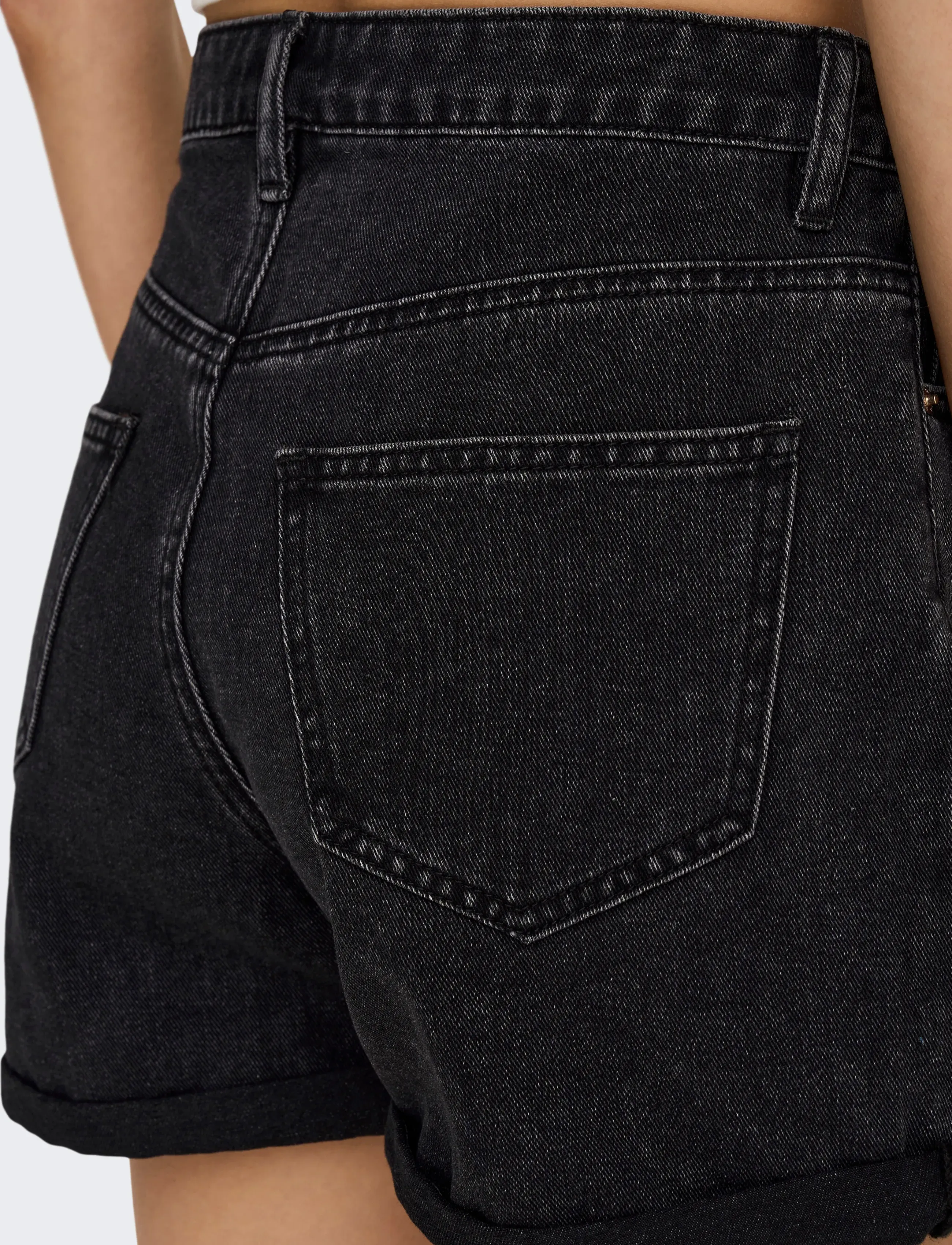 ONLY - ONLPHINE DNM SHORTS MAS0003 NOOS - jeansshorts - black denim - 3
