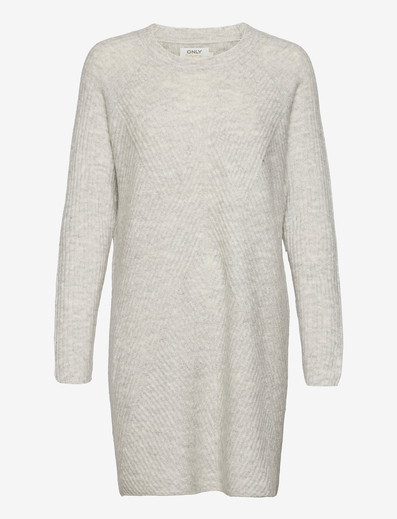 ONLY - ONLCAROL L/S DRESS KNT NOOS - light grey melange - 0