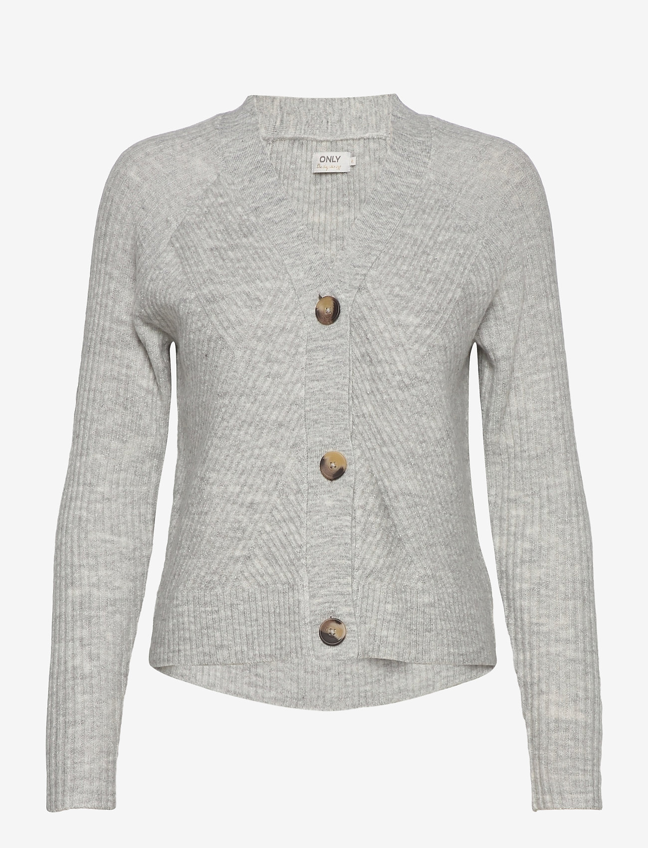ONLY - ONLCAROL L/S CARDIGAN KNT - light grey melange - 0